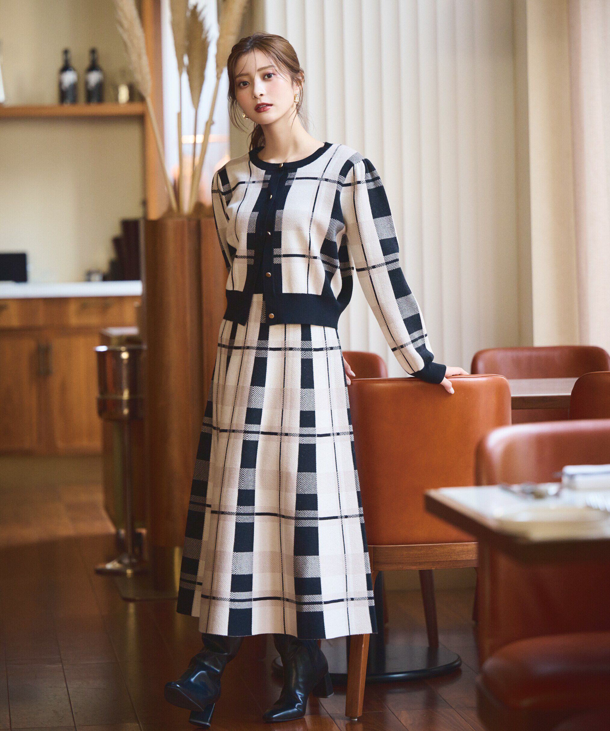 PROPORTION BODY DRESSING「チェックカーディガン」|カーディガン|