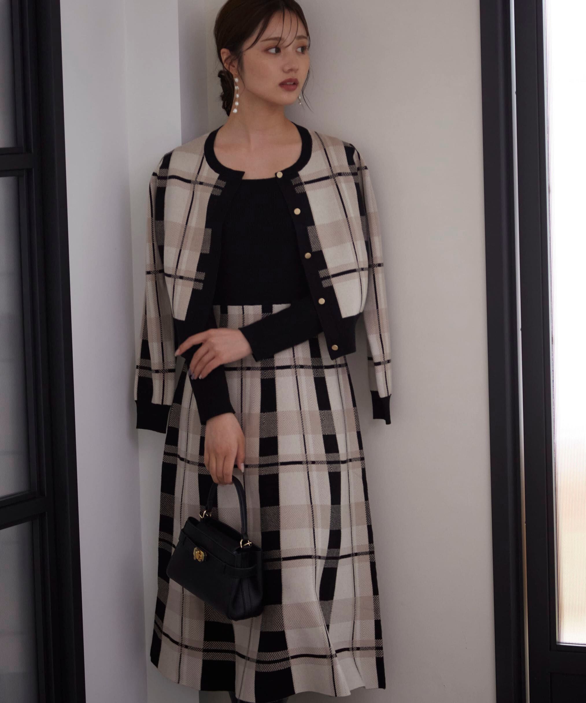 PROPORTION BODY DRESSING「チェックカーディガン」|カーディガン|