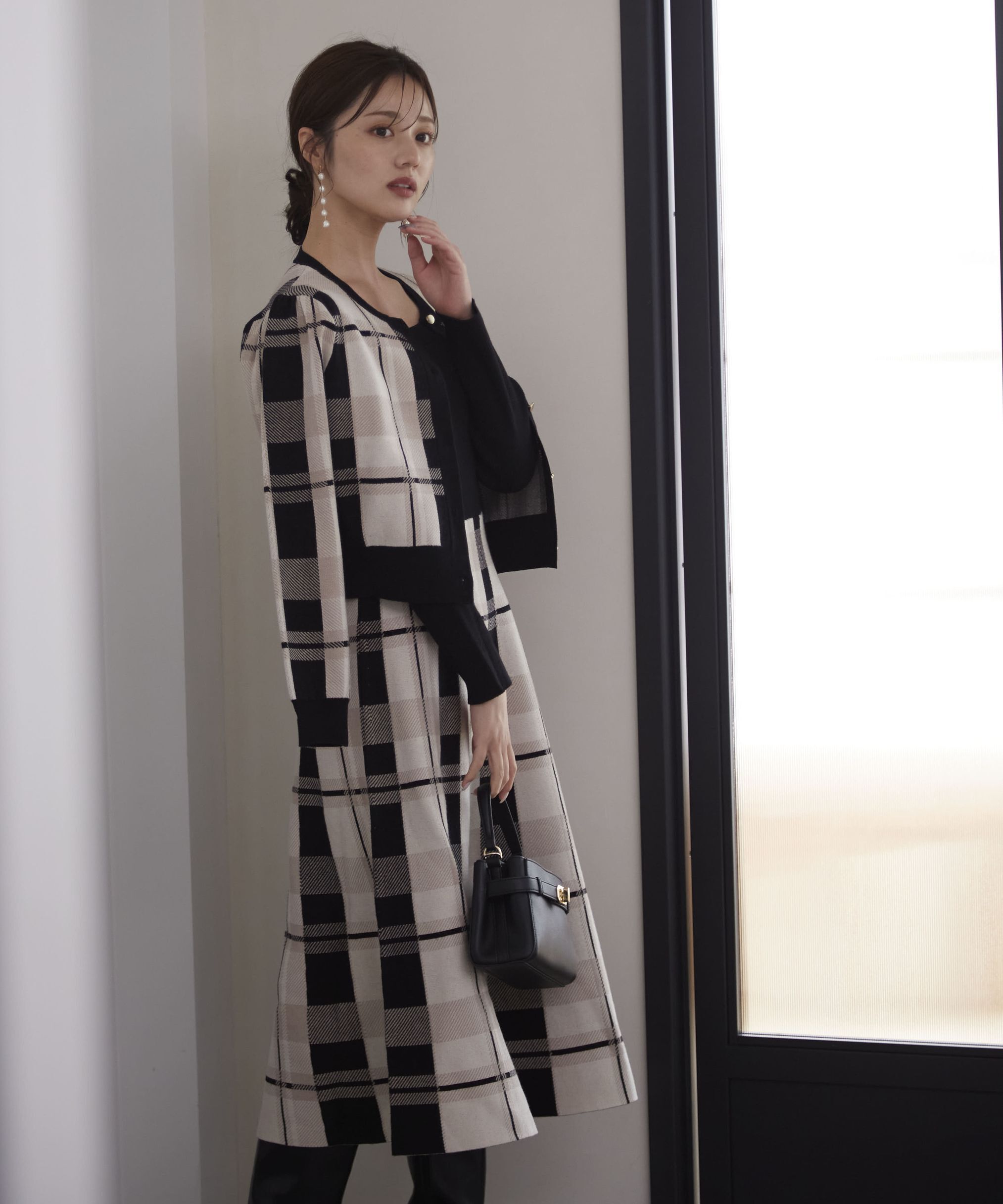 PROPORTION BODY DRESSING「チェックカーディガン」|カーディガン|