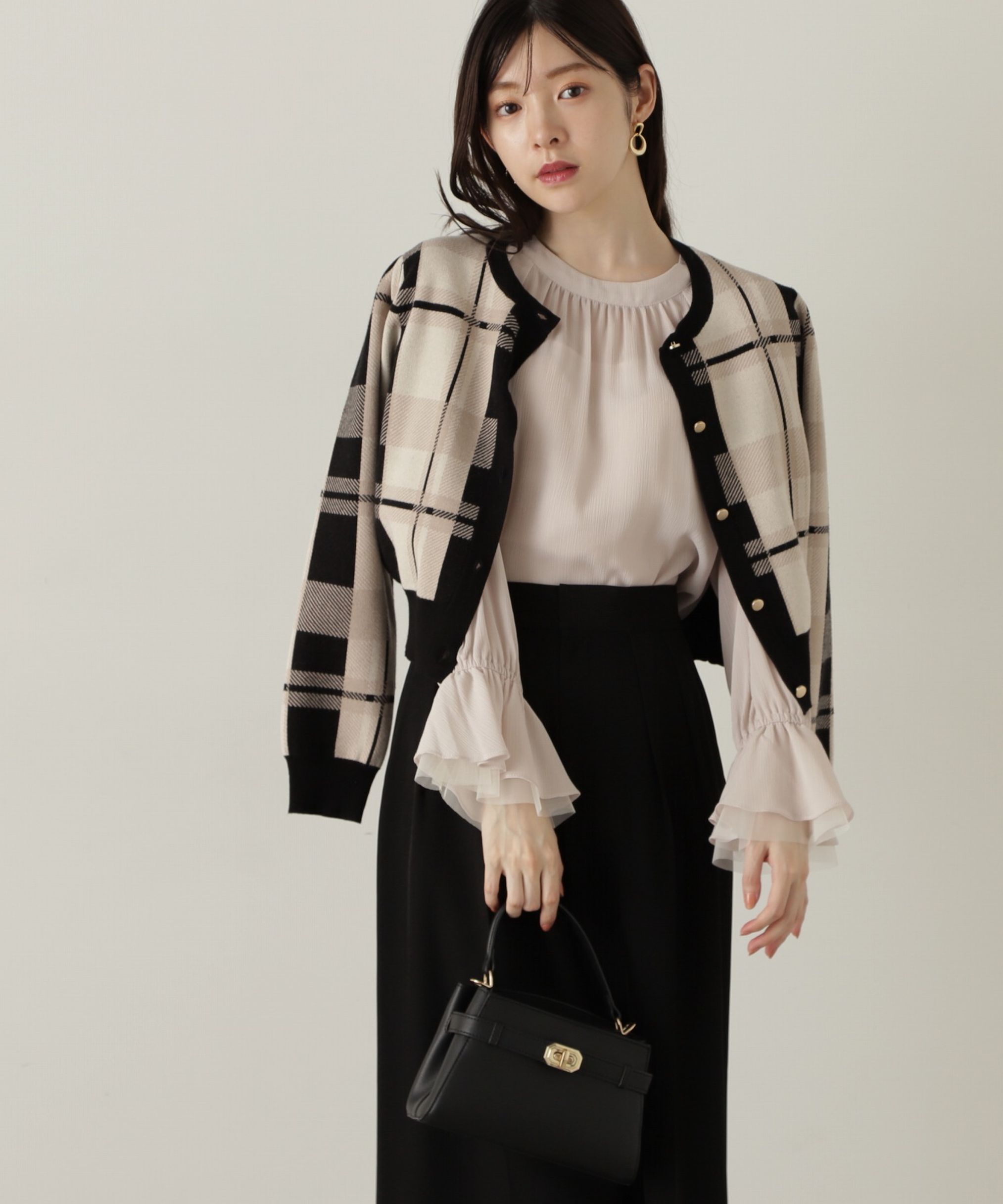 PROPORTION BODY DRESSING「チェックカーディガン」|カーディガン|