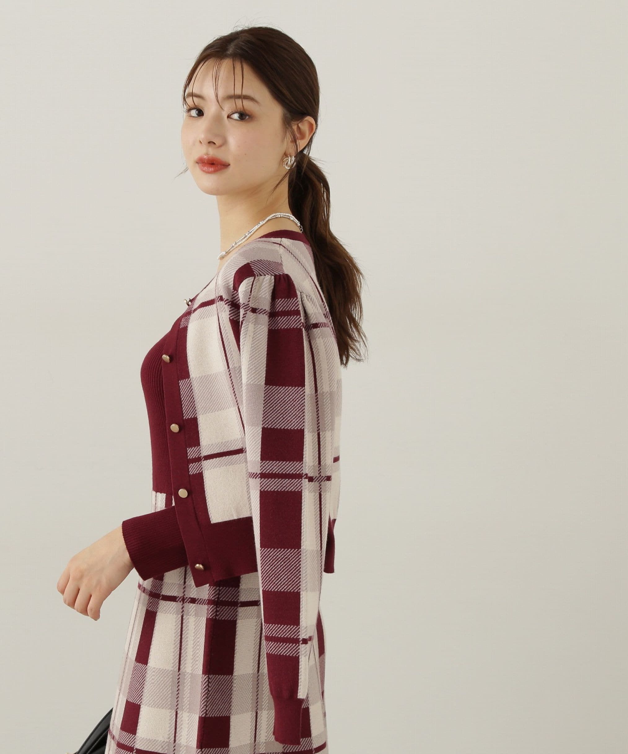 PROPORTION BODY DRESSING「チェックカーディガン」|カーディガン|