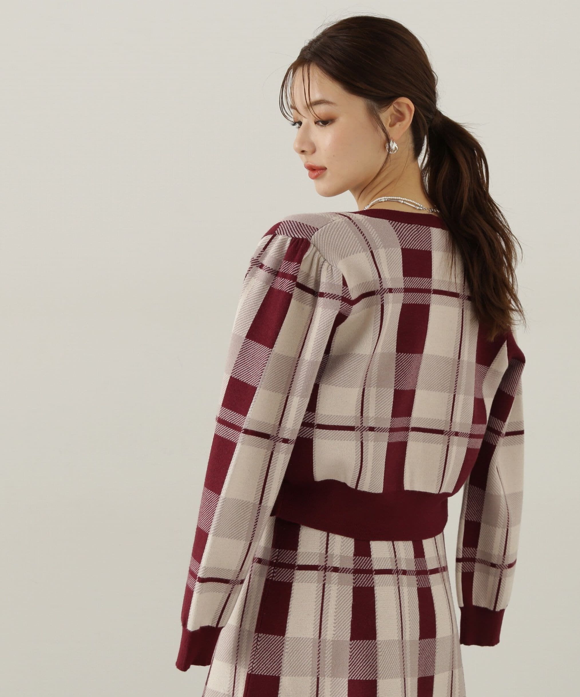 PROPORTION BODY DRESSING「チェックカーディガン」|カーディガン|