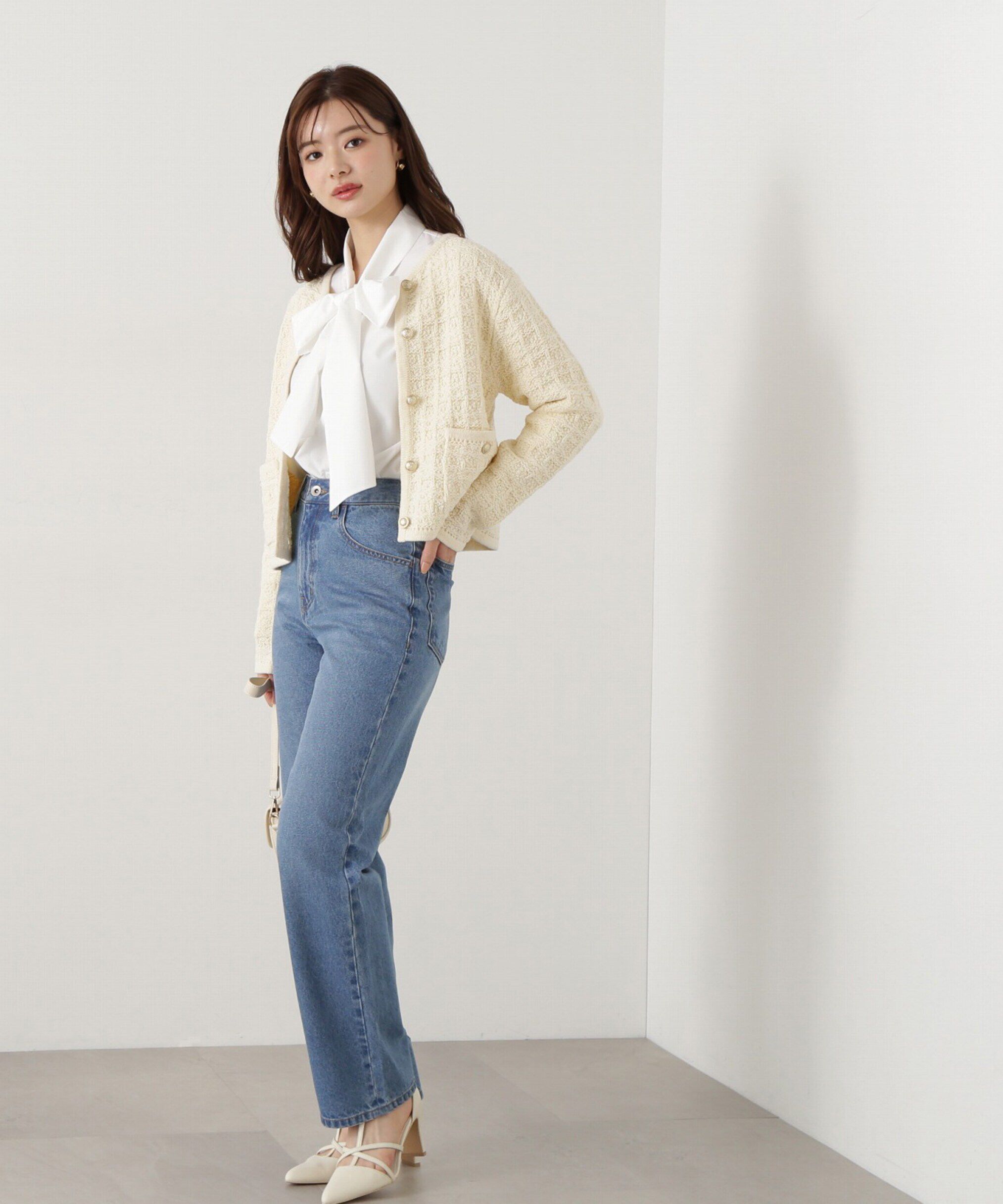 PROPORTION BODY DRESSING「ビッグリボンシャツ」|シャツ・ブラウス|