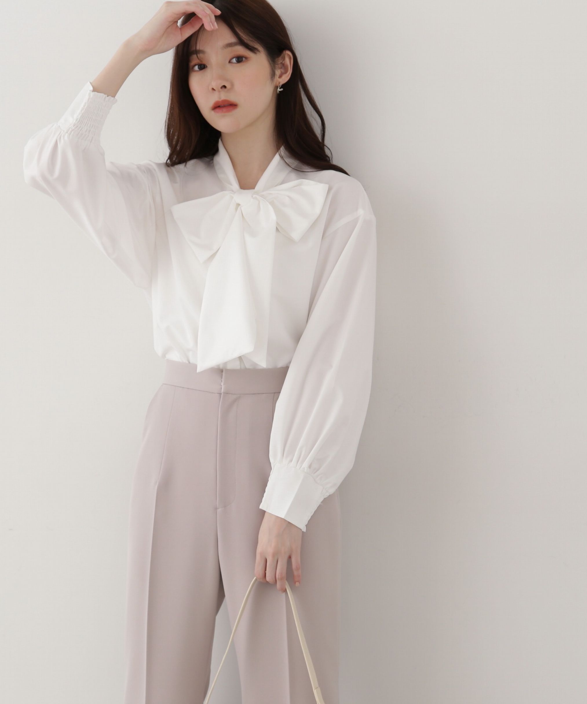 PROPORTION BODY DRESSING「ビッグリボンシャツ」|シャツ・ブラウス|