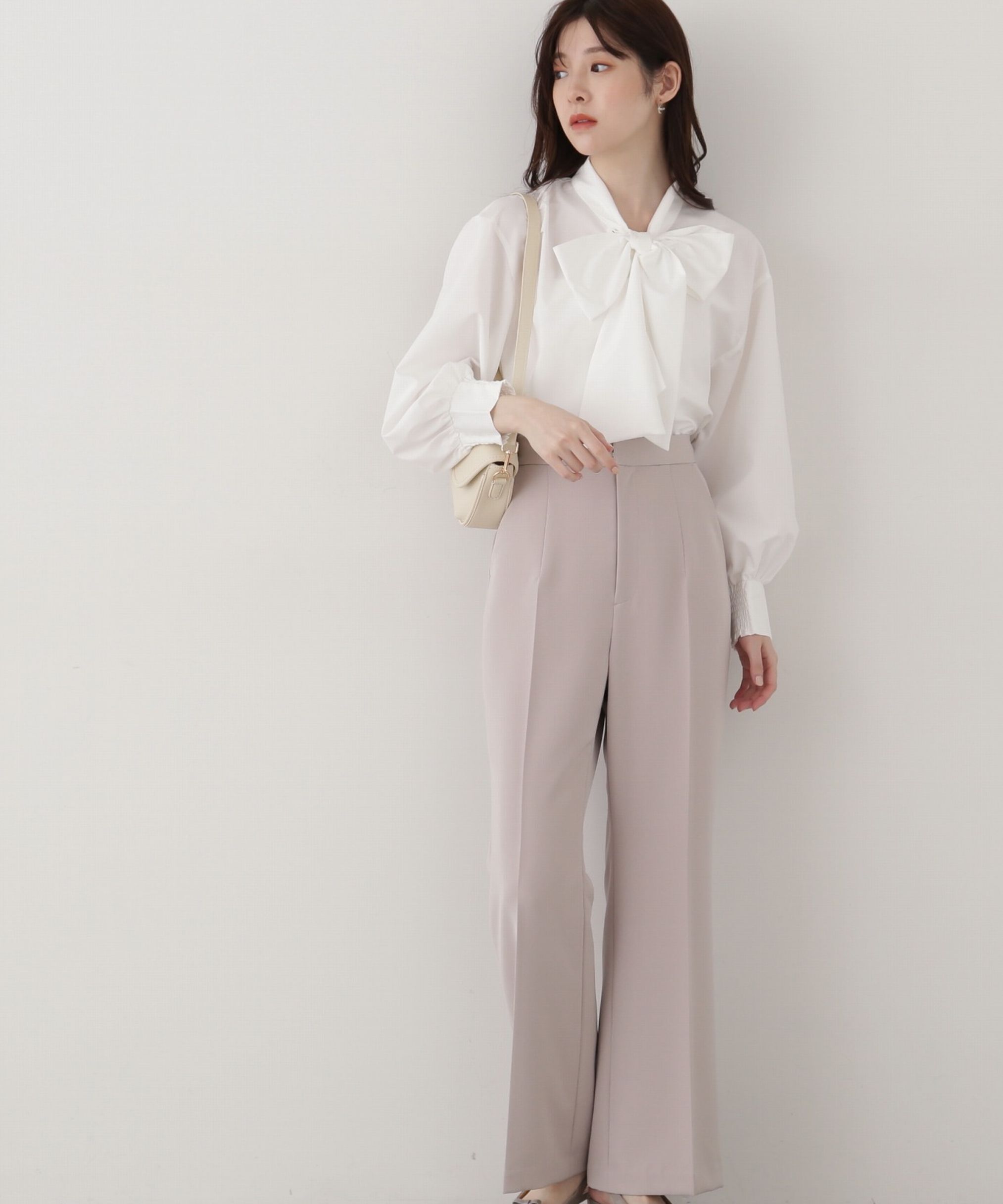 PROPORTION BODY DRESSING「ビッグリボンシャツ」|シャツ・ブラウス|