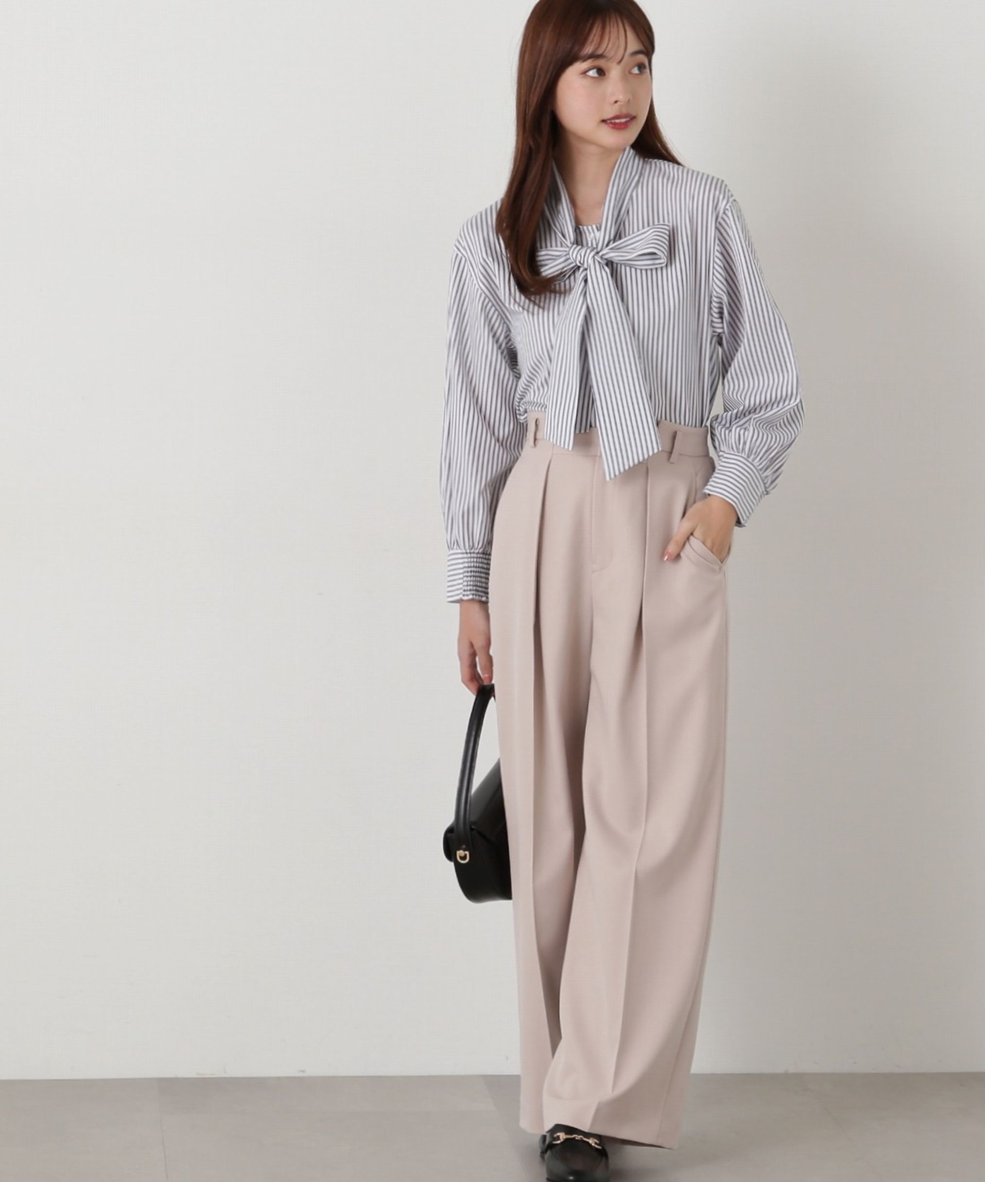 PROPORTION BODY DRESSING「ビッグリボンシャツ」|シャツ・ブラウス|