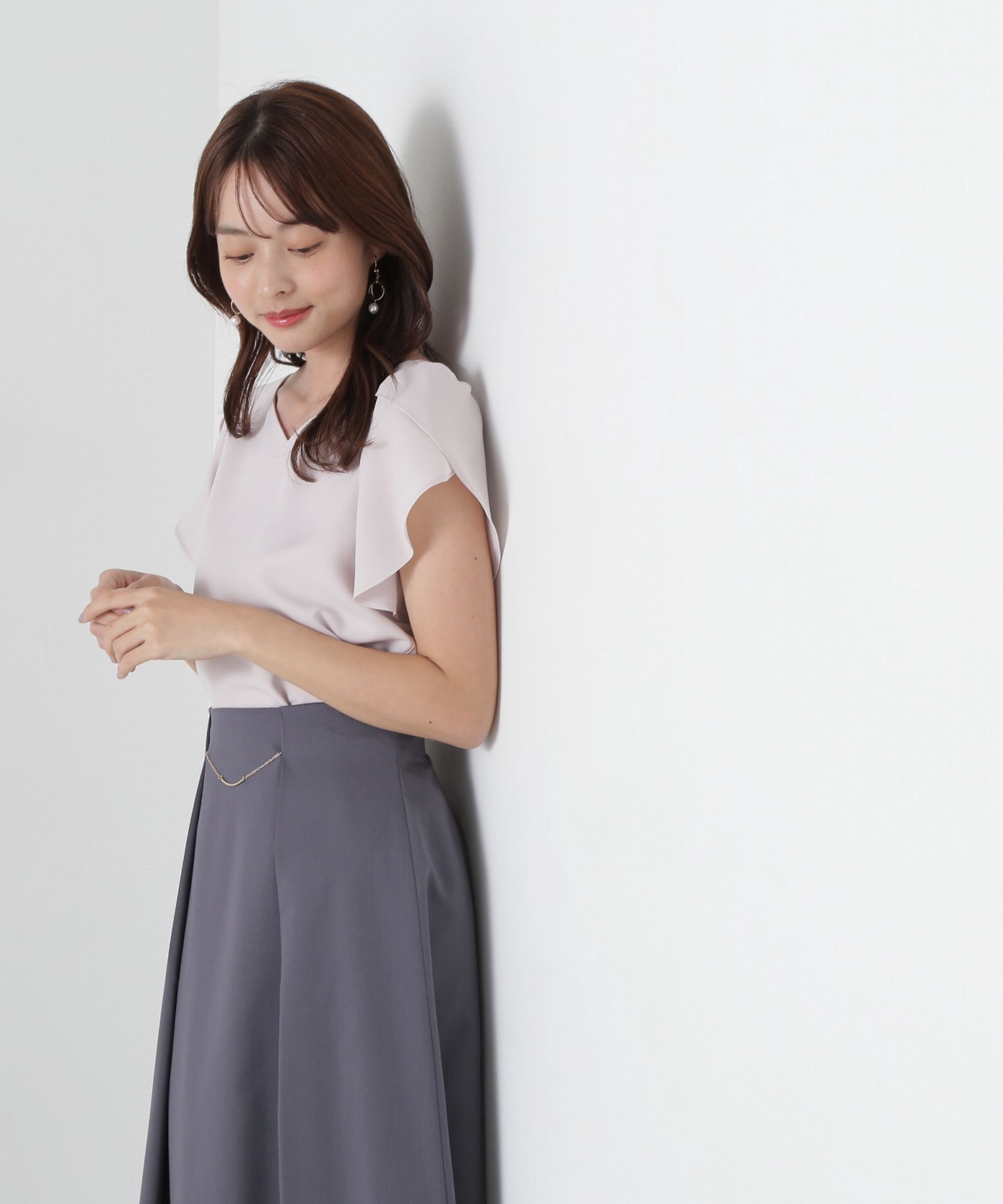 PROPORTION BODY DRESSING「チューリップスリーブブラウス」|シャツ・ブラウス|ピンク