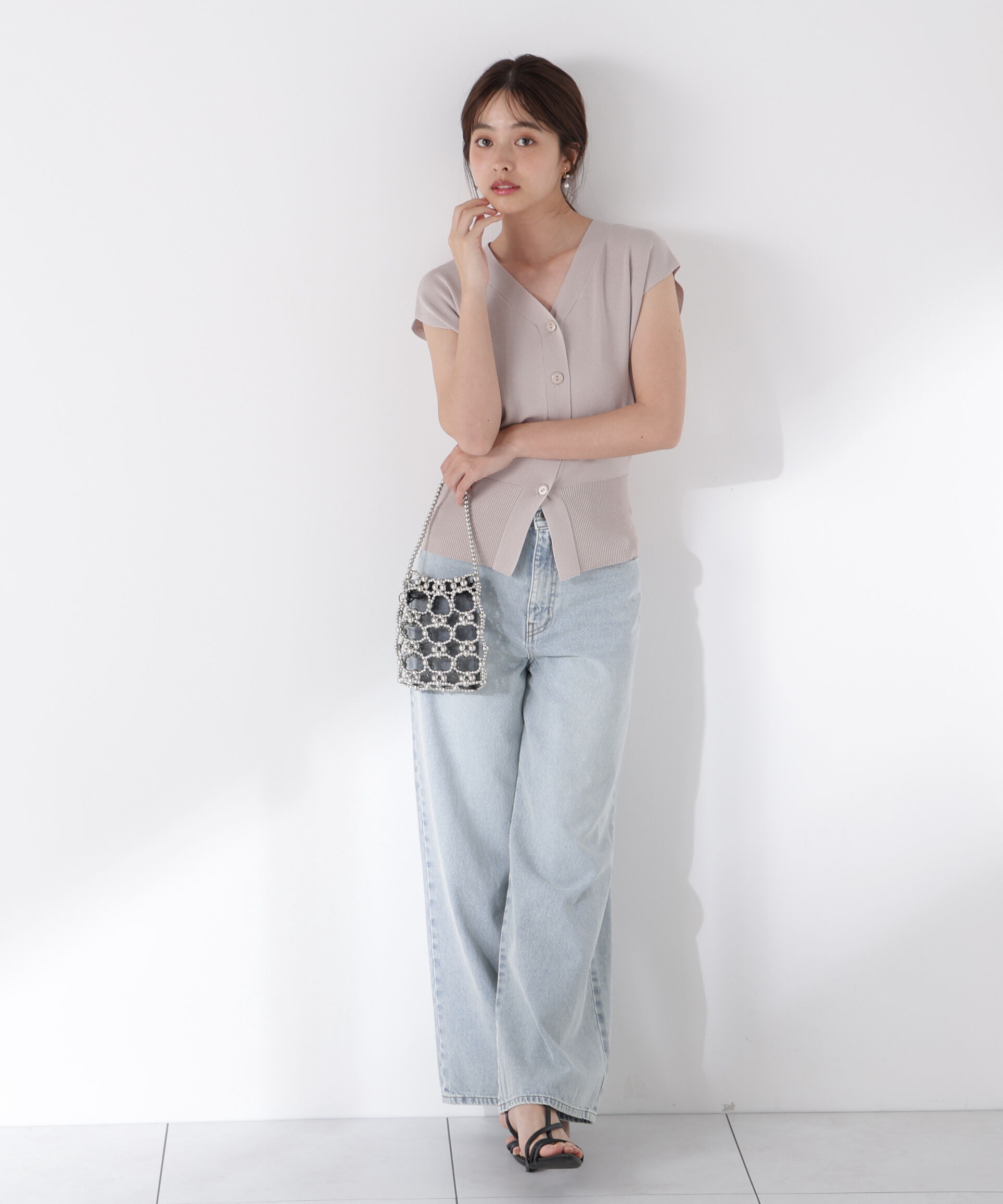 PROPORTION BODY DRESSING「スリットナローニットSET UP」|ワンピース|