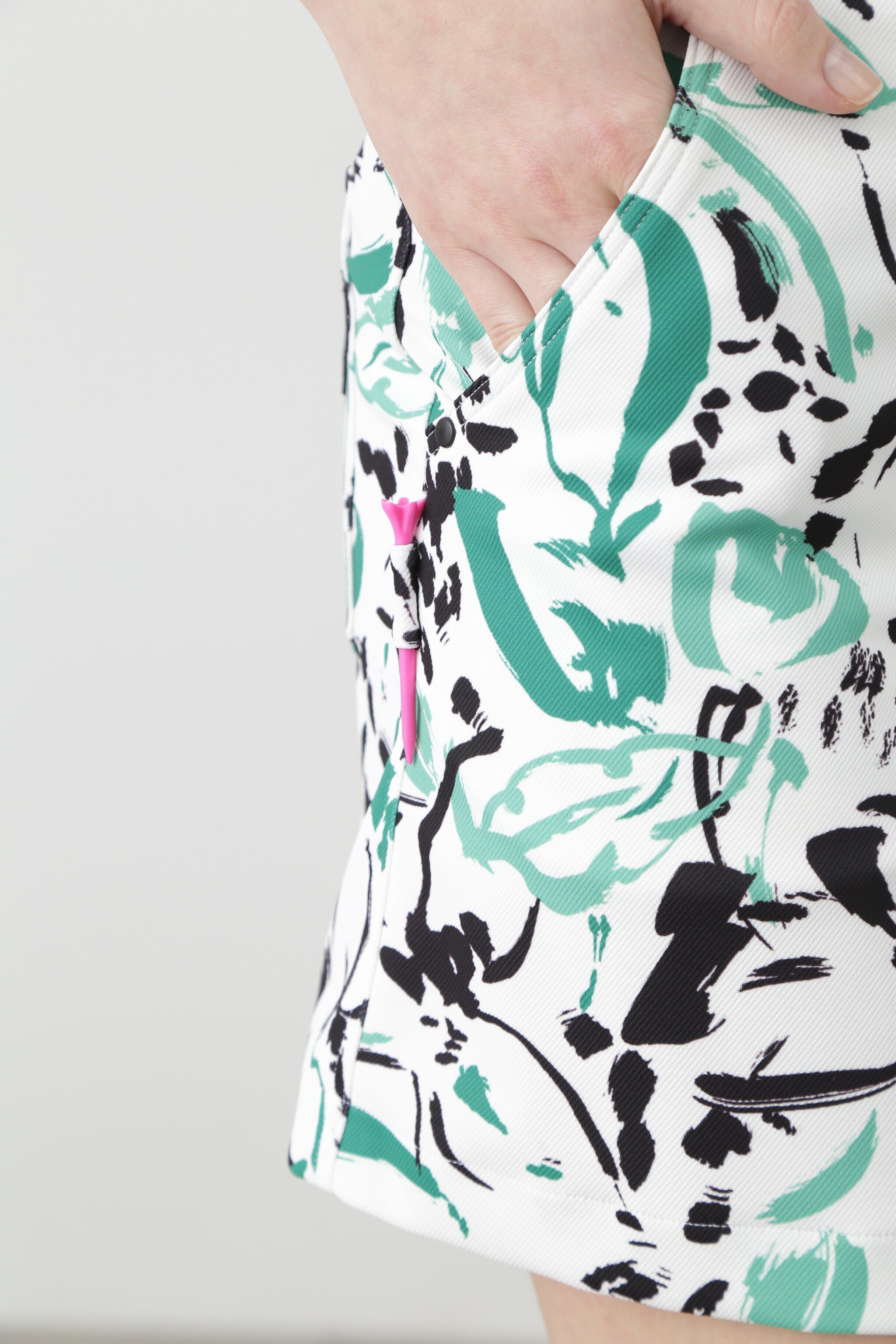  「[PINKY GOLF]オプティカルフラワープリントスカート」|スカート|