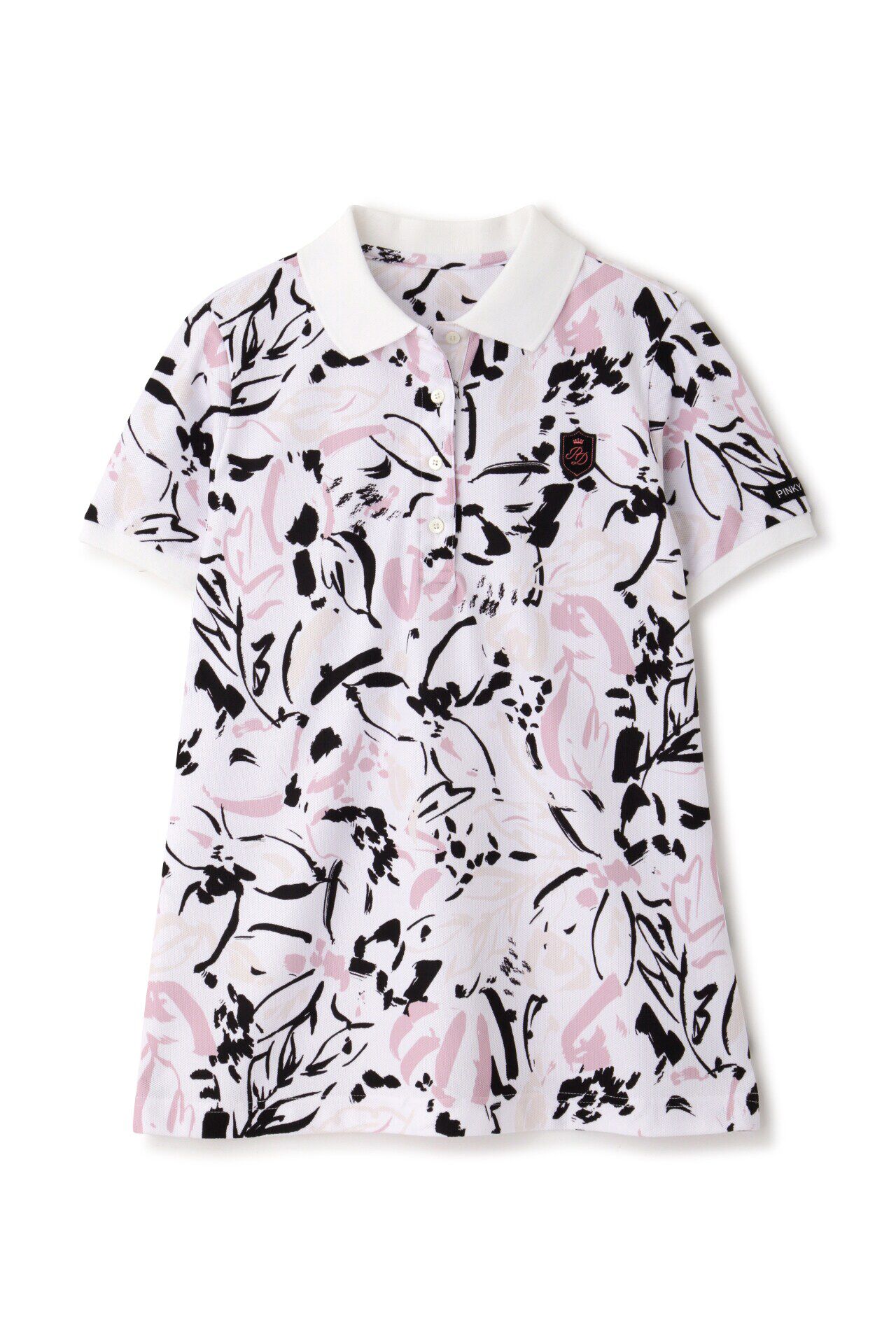  「[PINKY GOLF]オプティカルフラワープリントポロシャツ」|Tシャツ・カットソー|