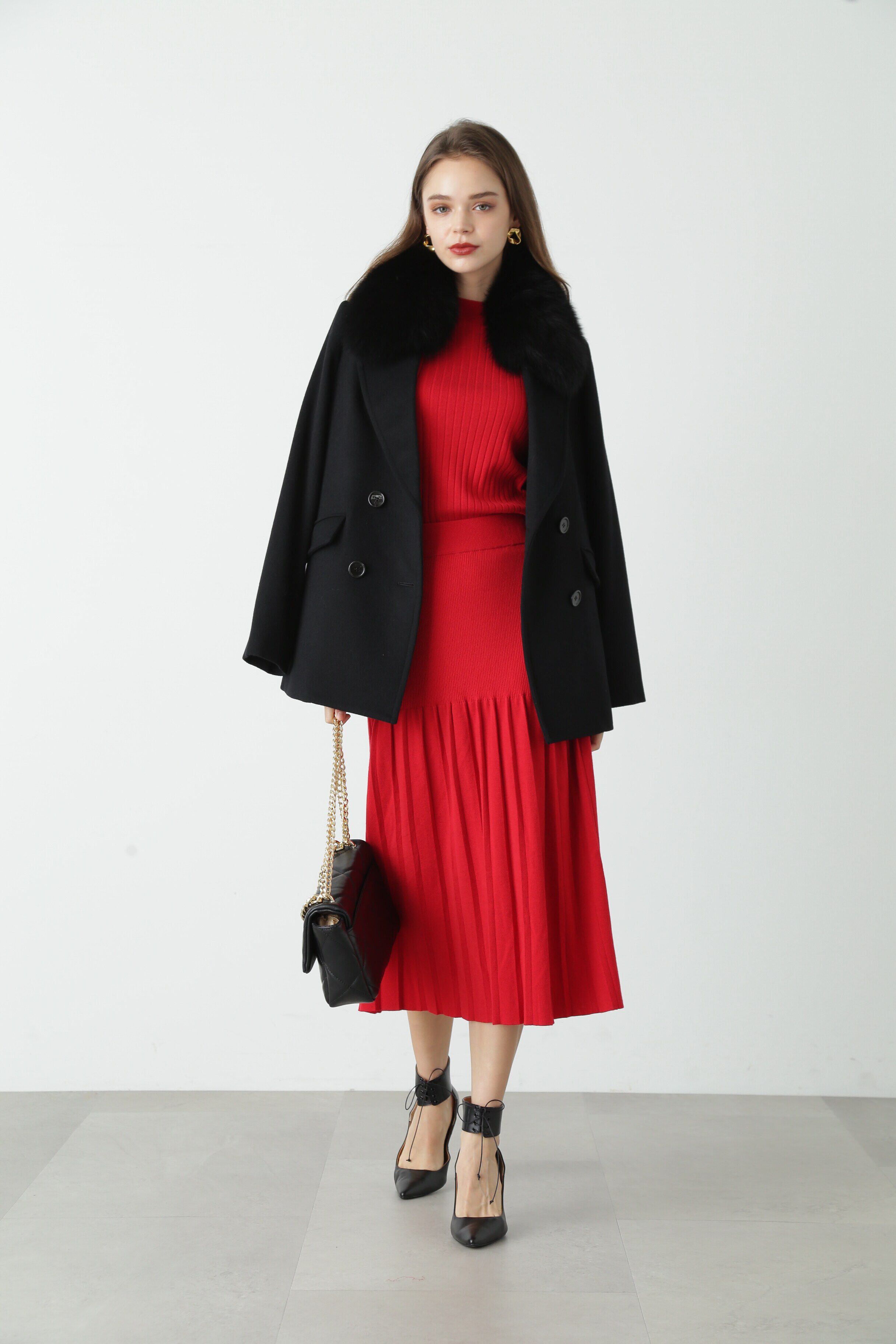  「◆ニットアッププリーツスカート」|スカート|