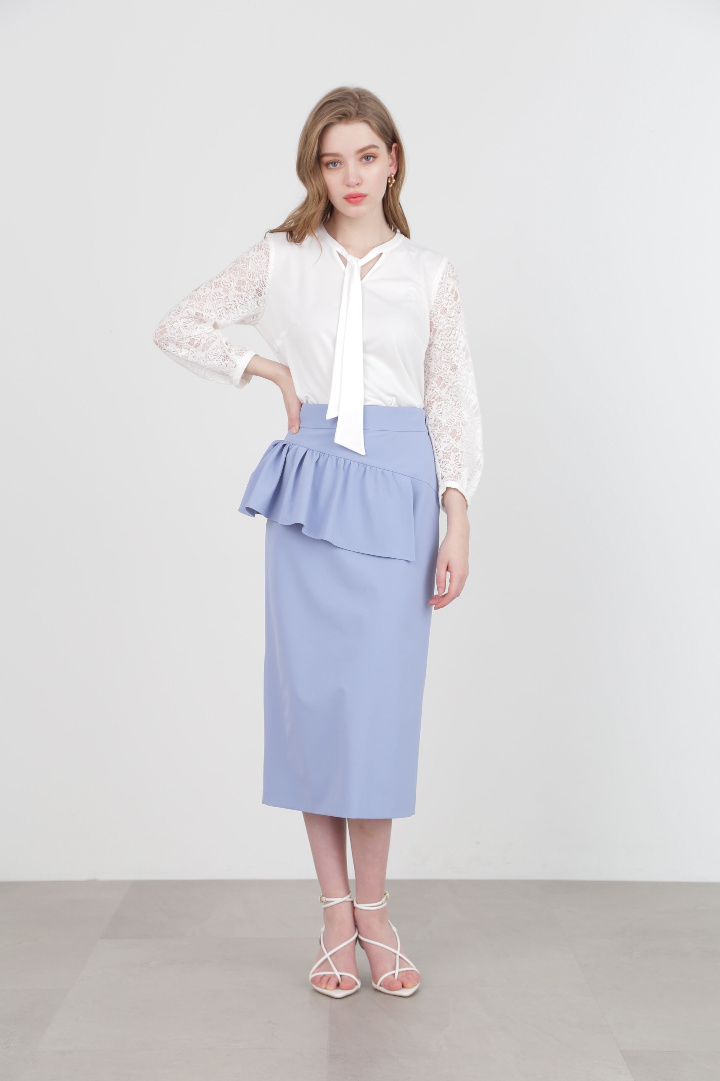  「◆アシンメトリーペプラムスカート」|スカート|