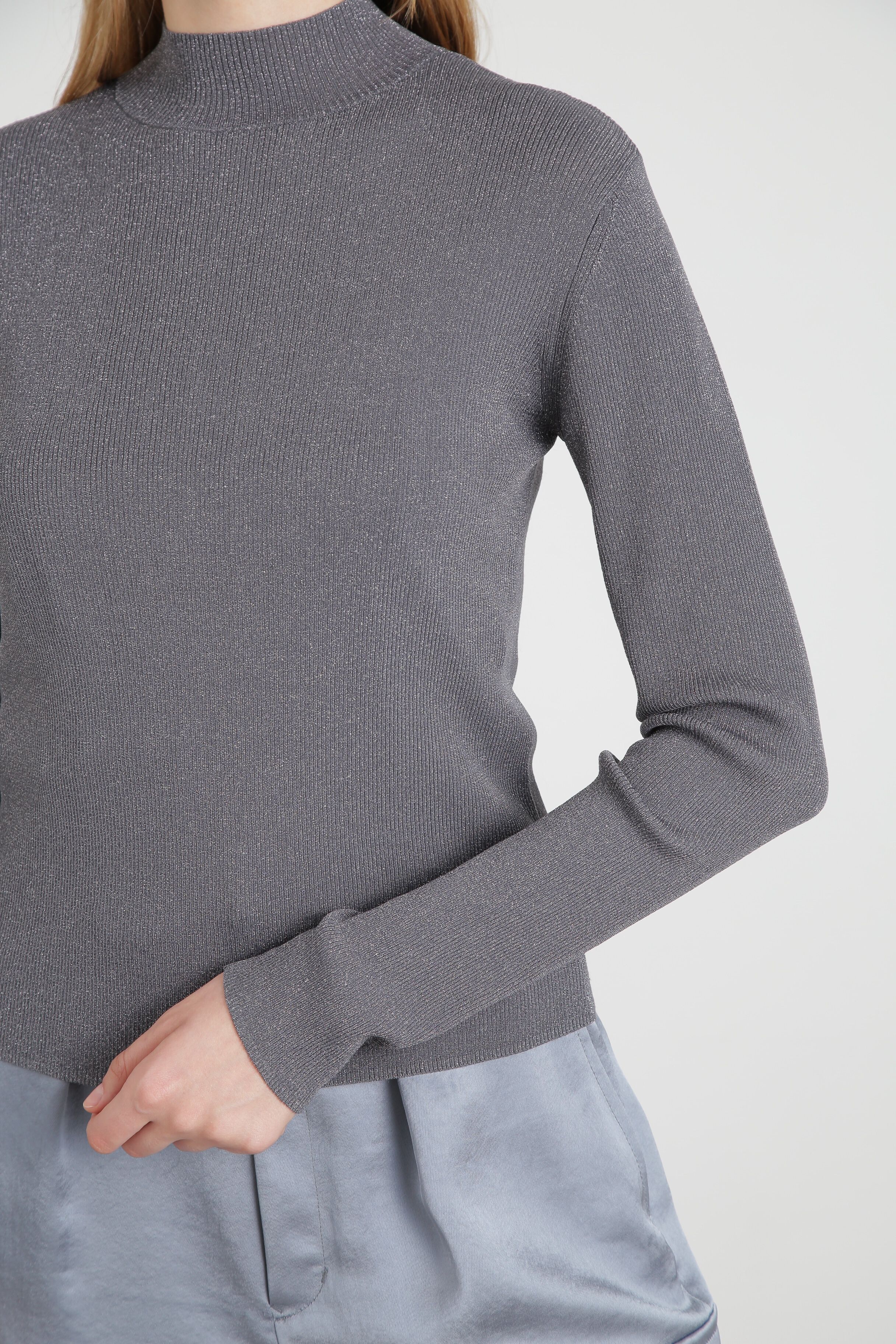  「◆ハイネックラメニットトップス」|ニット・セーター|