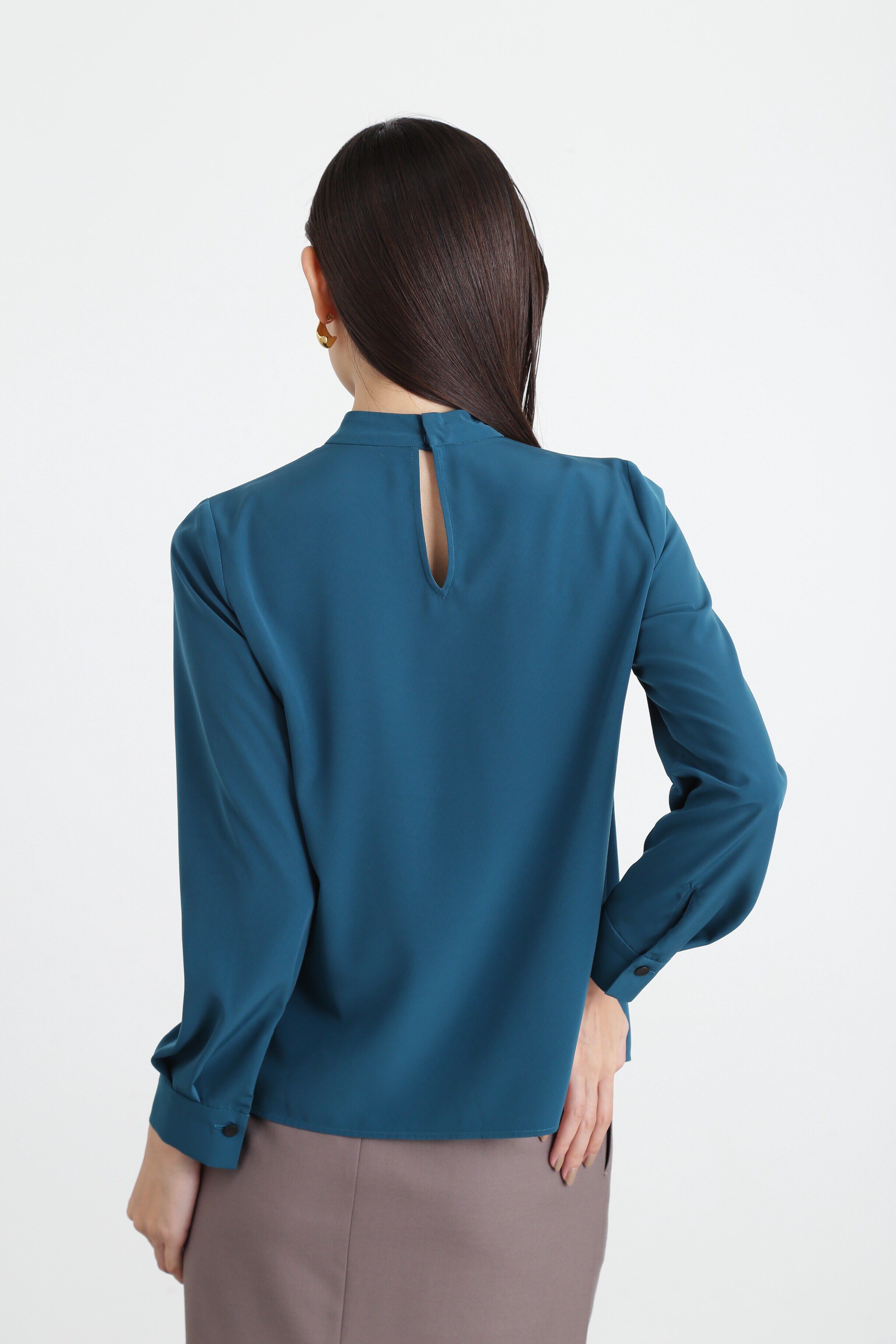  「◆バイカラーボウタイブラウス」|シャツ・ブラウス|