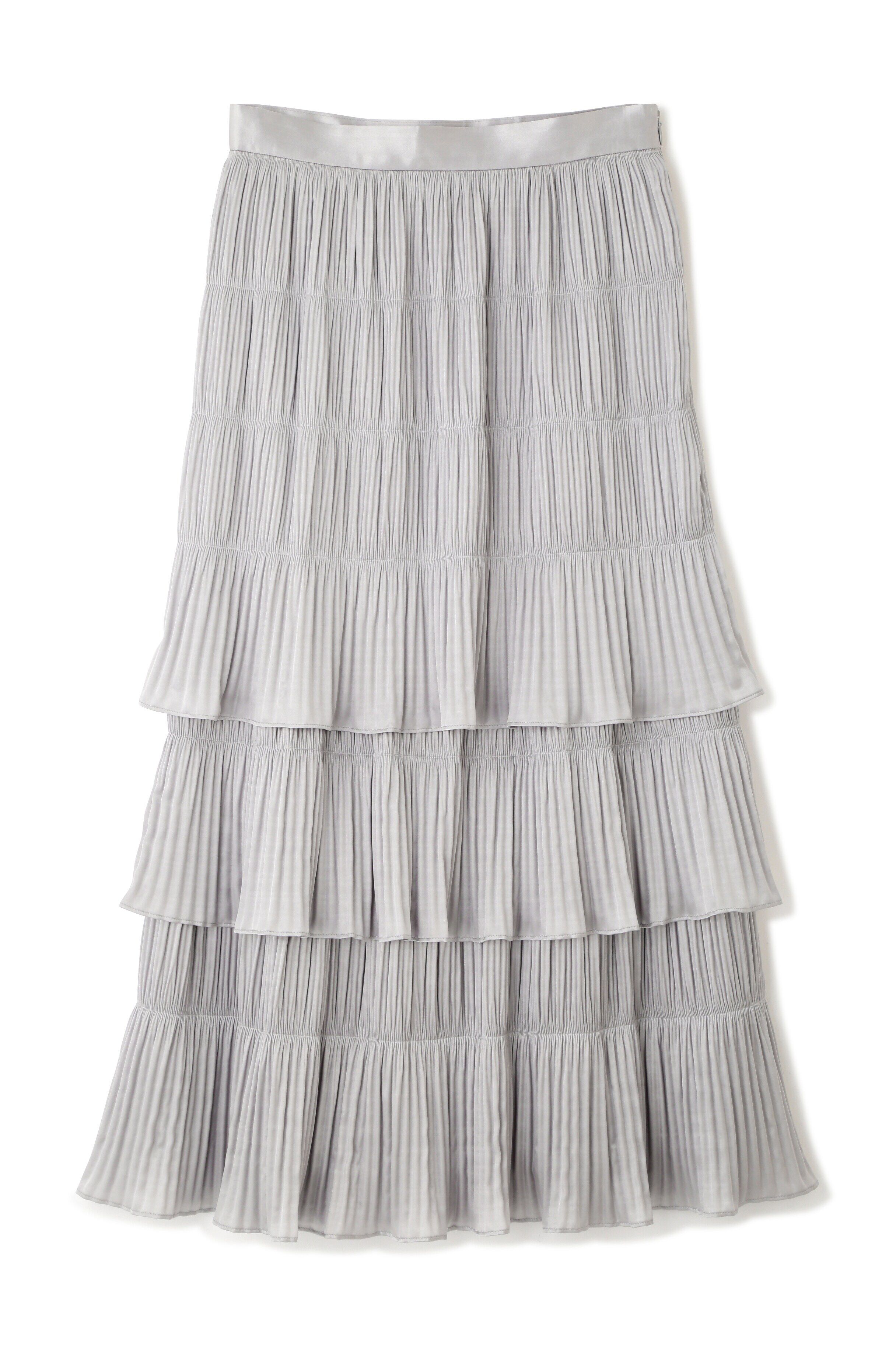  「◆クリスタルプリーツティアードスカート」|スカート|