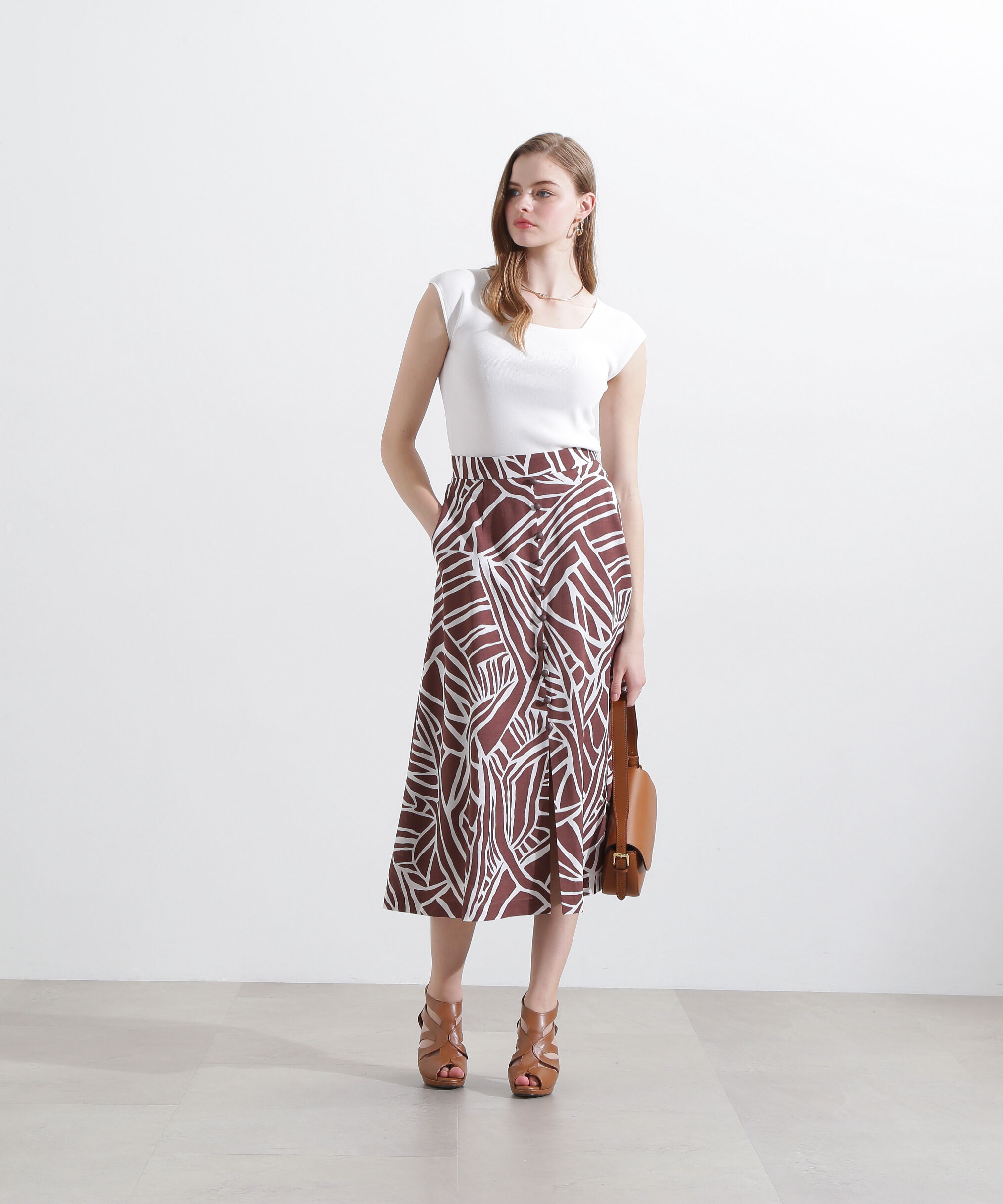  「◆スクエアネックニットプルオーバー」|ニット・セーター|