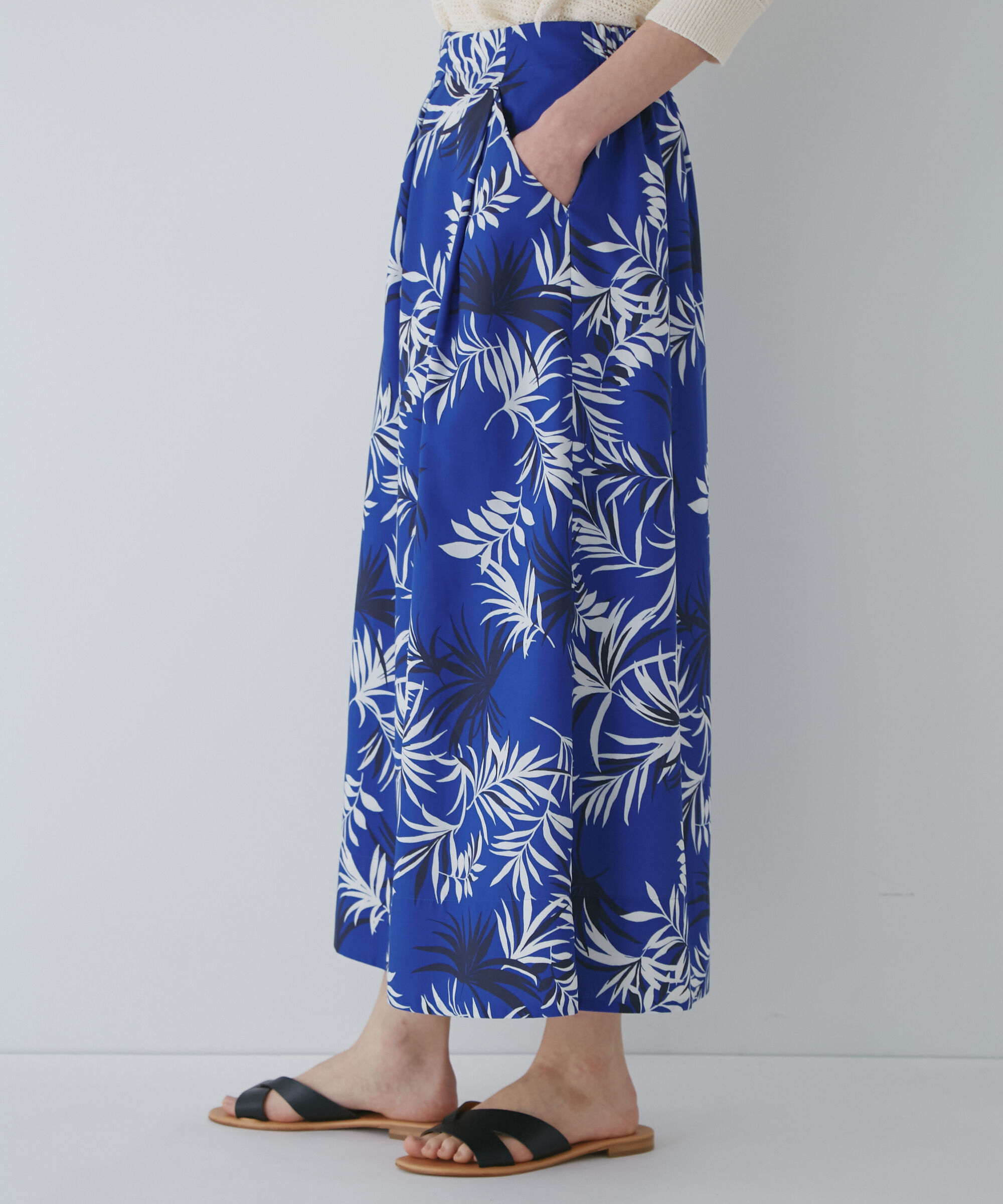  「◆リーフプリントスカート」|スカート|