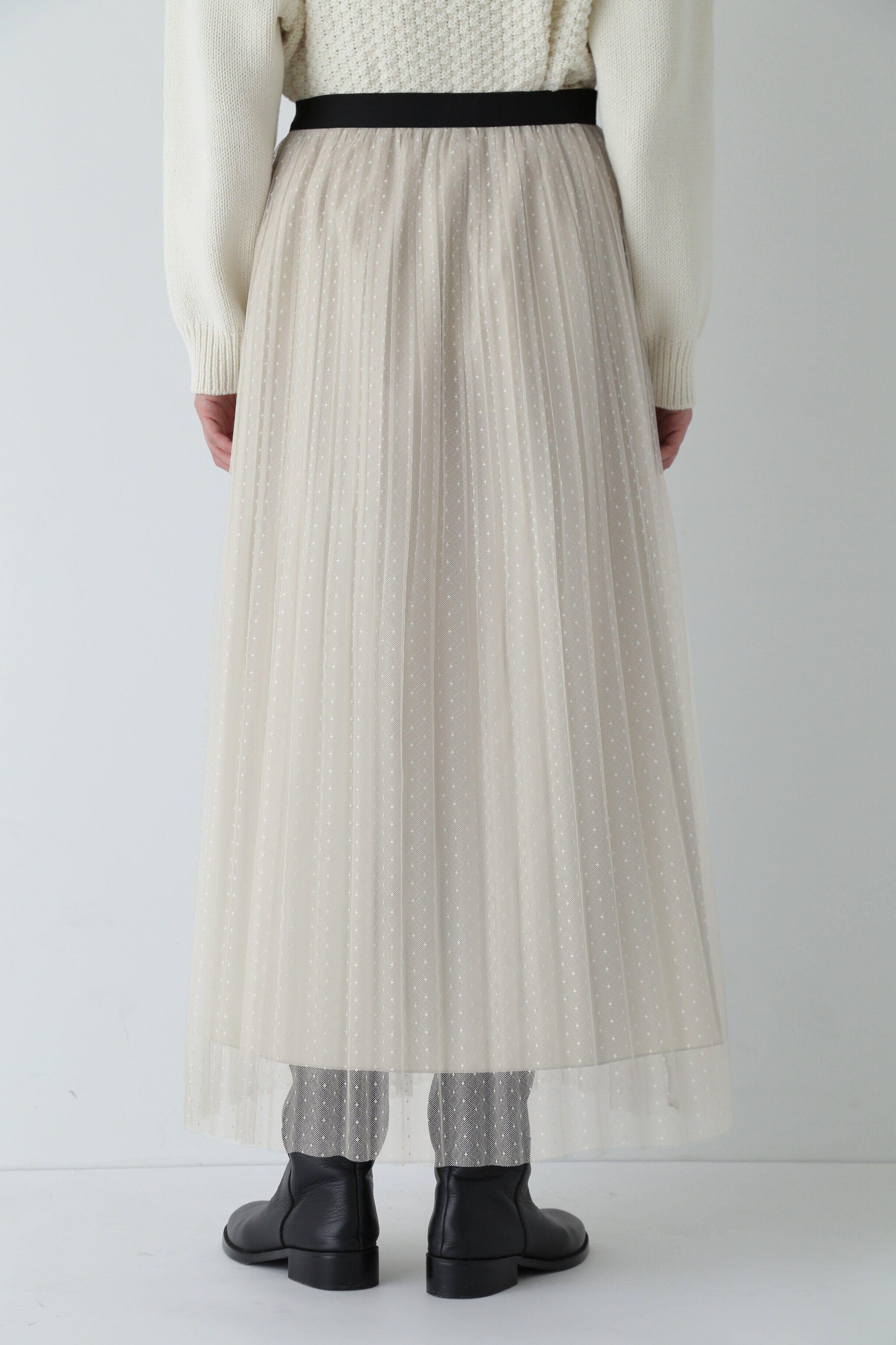  「スクエアドットチュールスカート」|スカート|