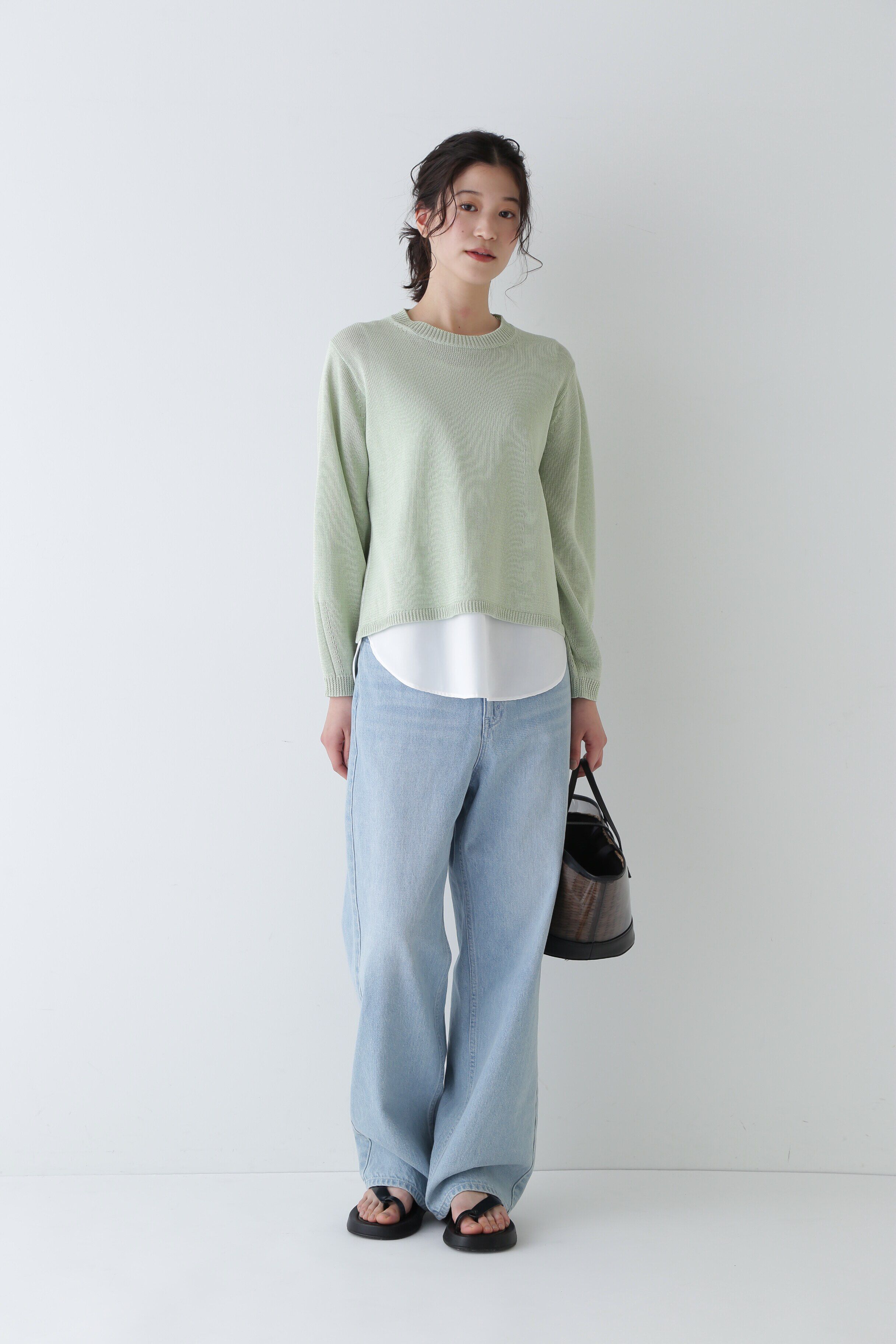  「布帛ドッキングタンクトップ」|Tシャツ・カットソー|