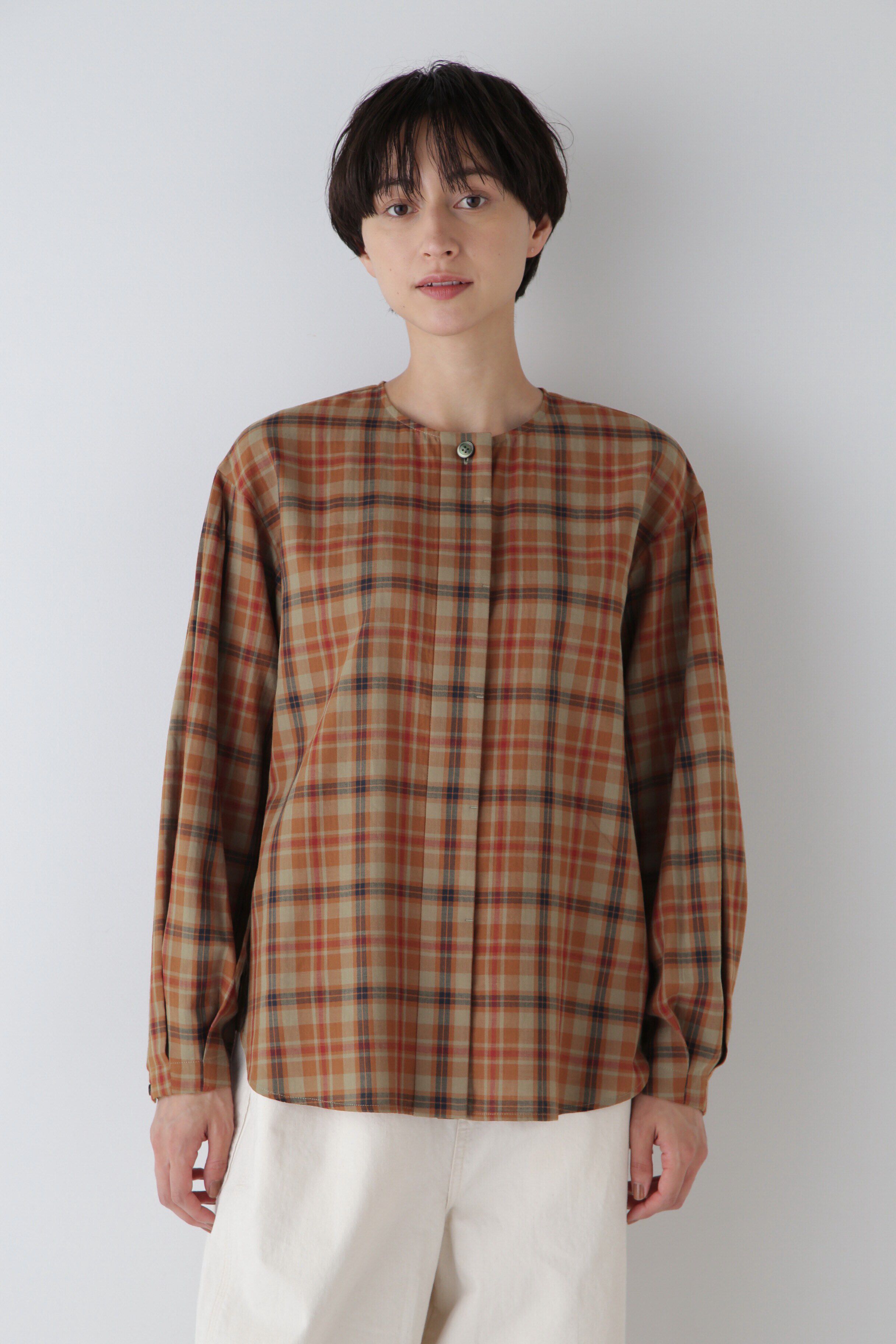  「◆オリジナルチェックシャツブラウス」|シャツ・ブラウス|