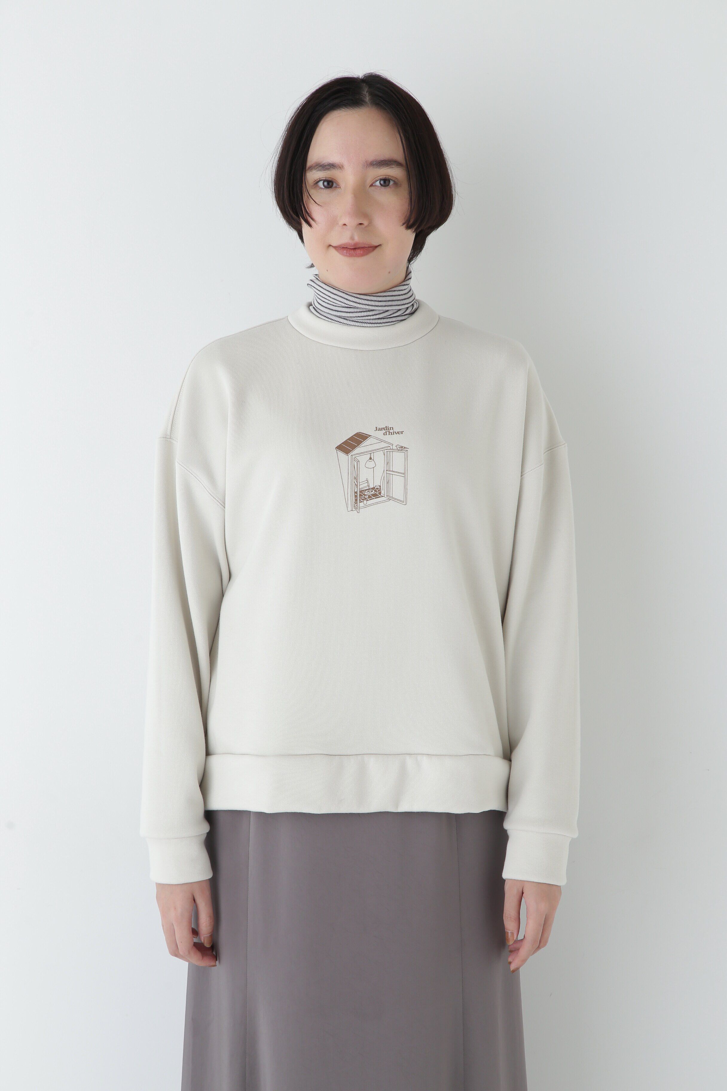  「Ｙｕｎｏｓｕｋｅコラボイラストプリントボトルネックスウェット」|Tシャツ・カットソー|