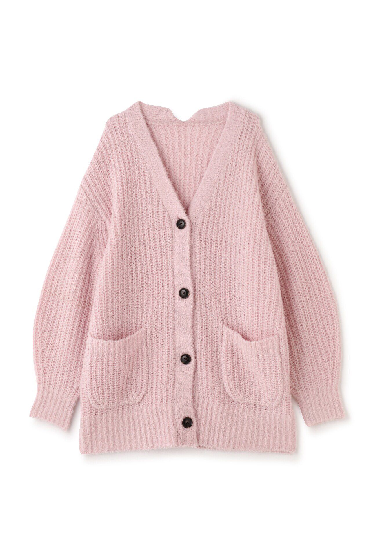  「ブークレ片畦2WAYはおりロングVer」|ニット・セーター|