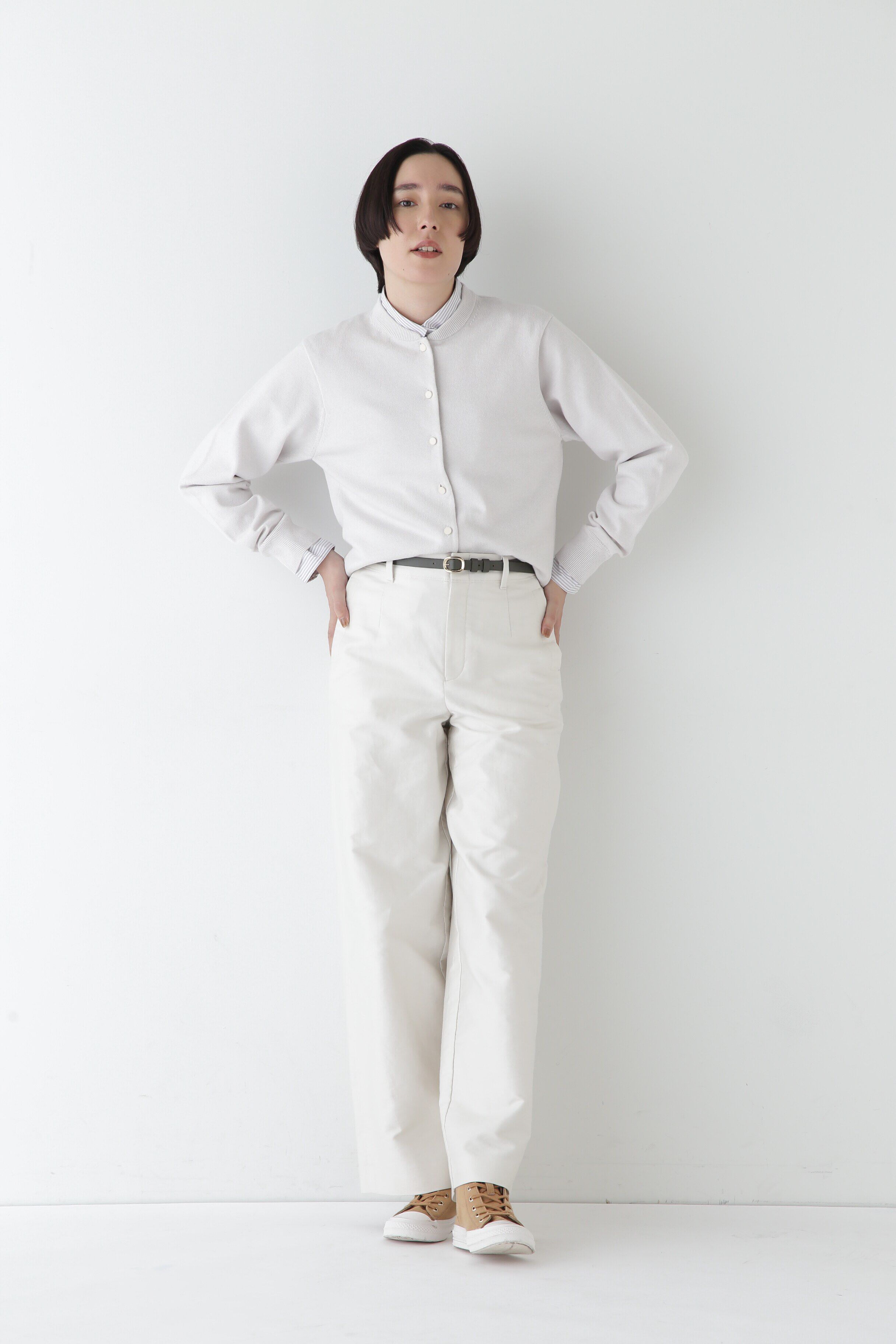  「◆【ウォッシャブル】コットンカシミヤ クルーネックカーディガン」|ニット・セーター|