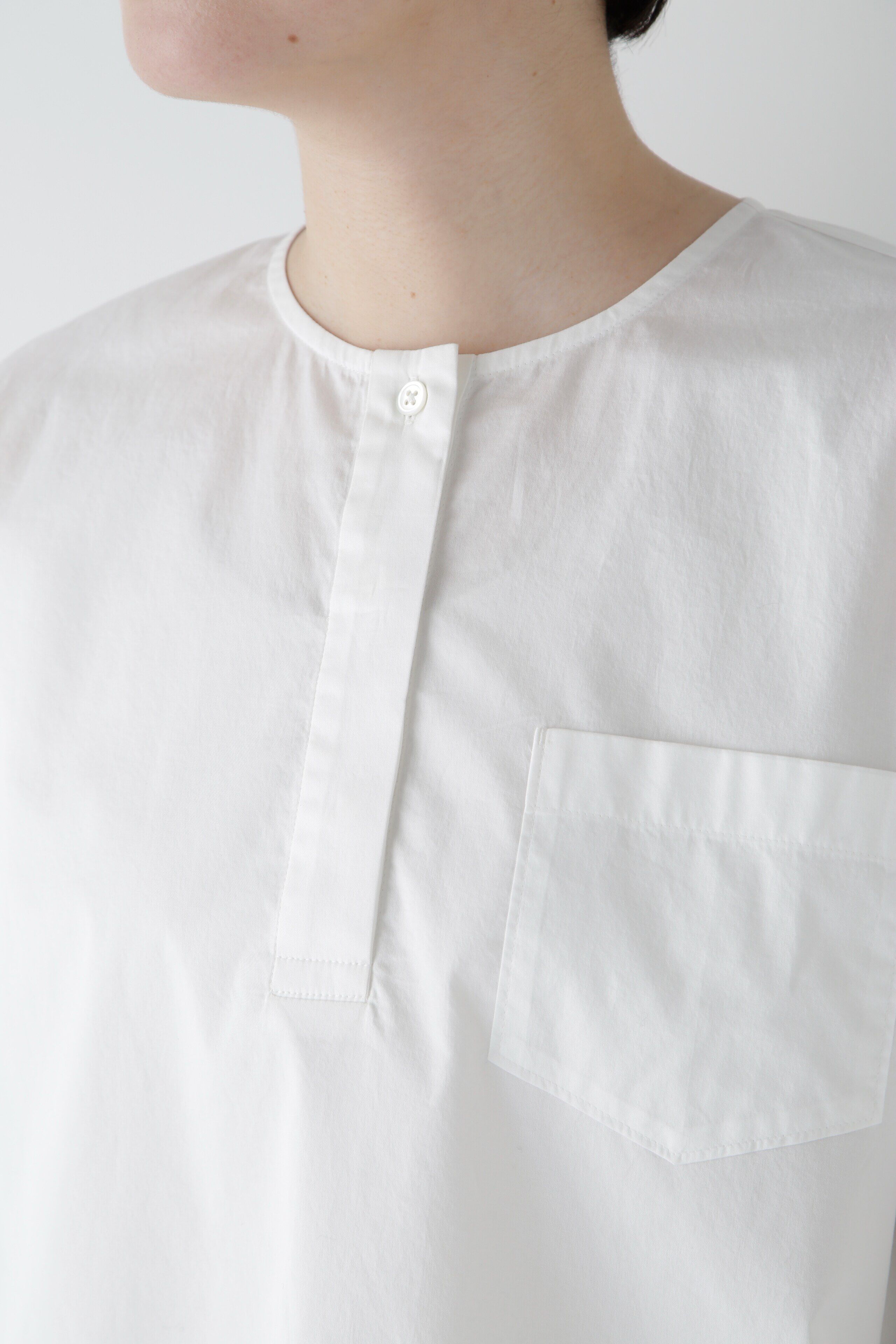  「◆コットンツイルレースドッキングブラウス」|シャツ・ブラウス|