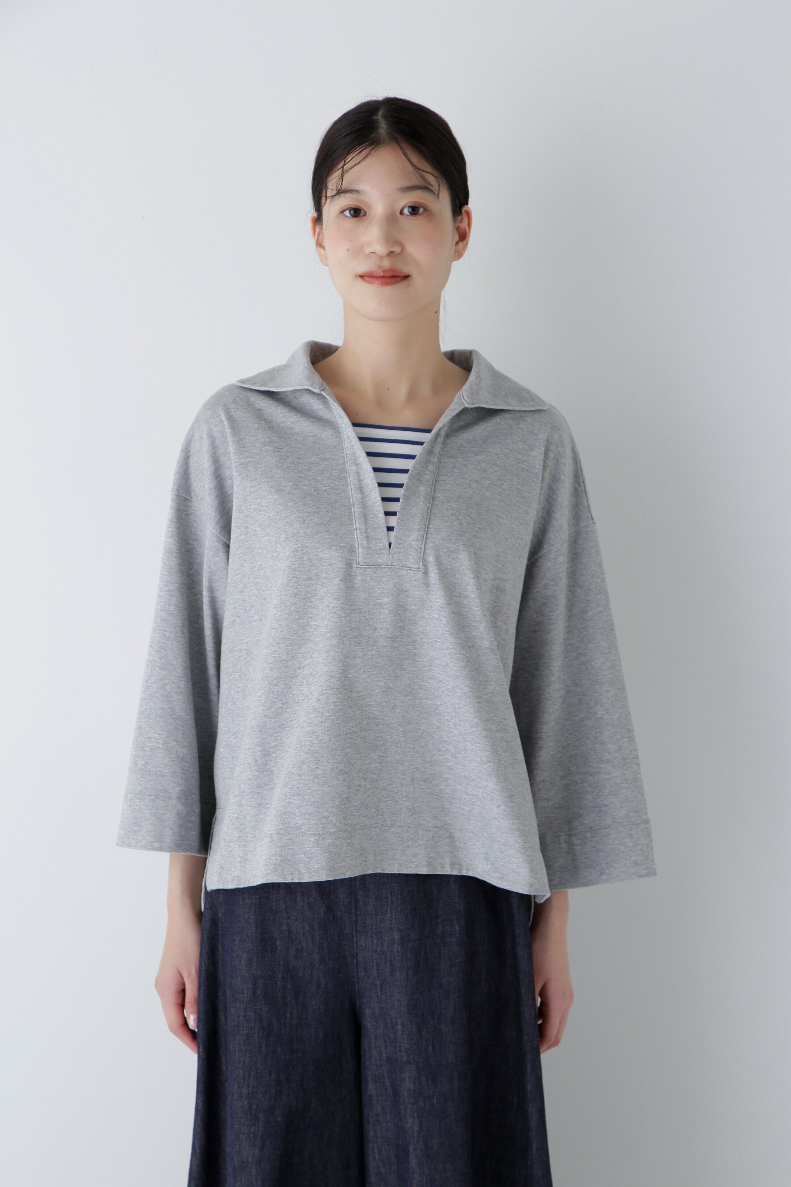  「◆【接触冷感】コットンポリエステルプレーティング天竺カットソー」|Tシャツ・カットソー|