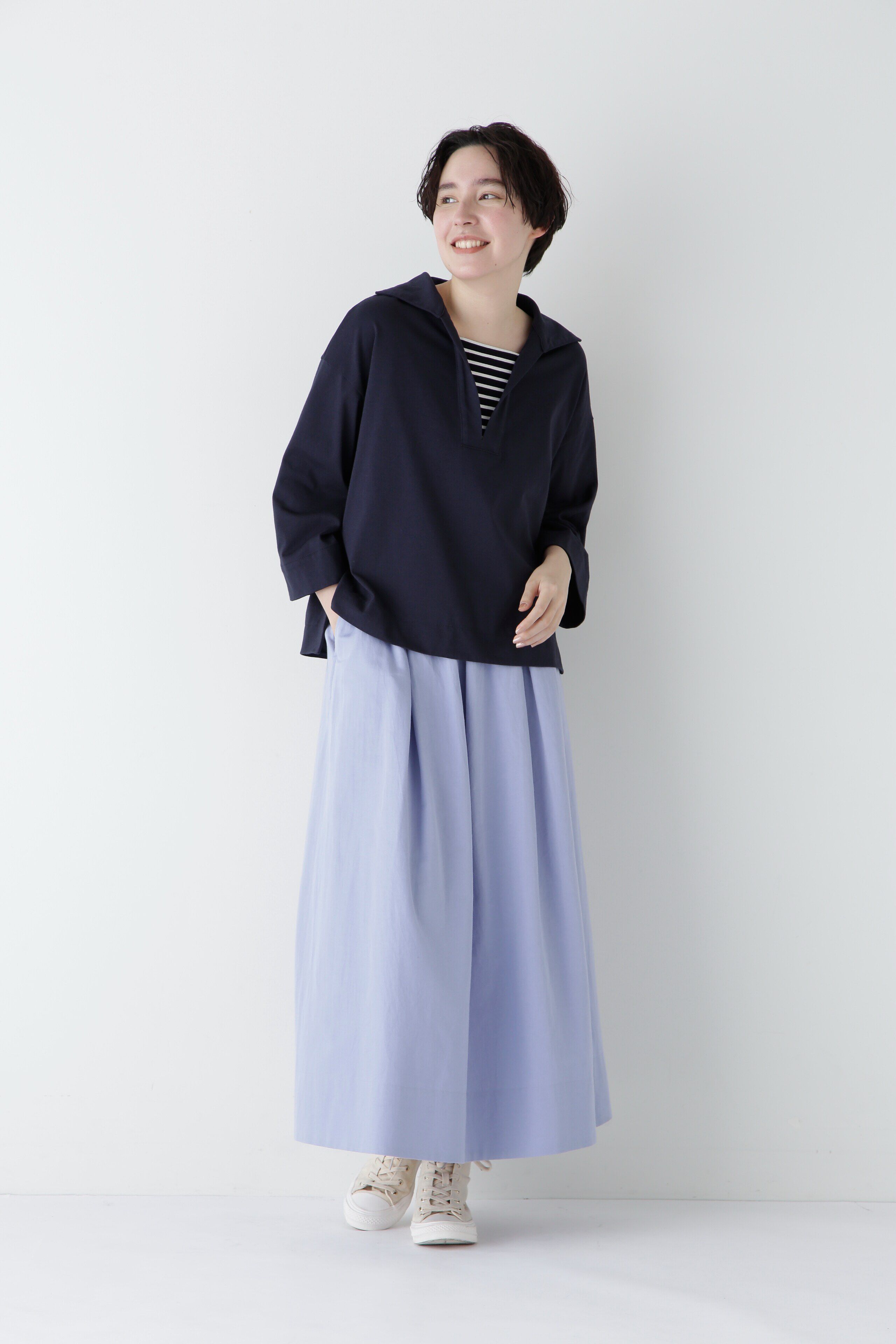  「◆【接触冷感】コットンポリエステルプレーティング天竺カットソー」|Tシャツ・カットソー|