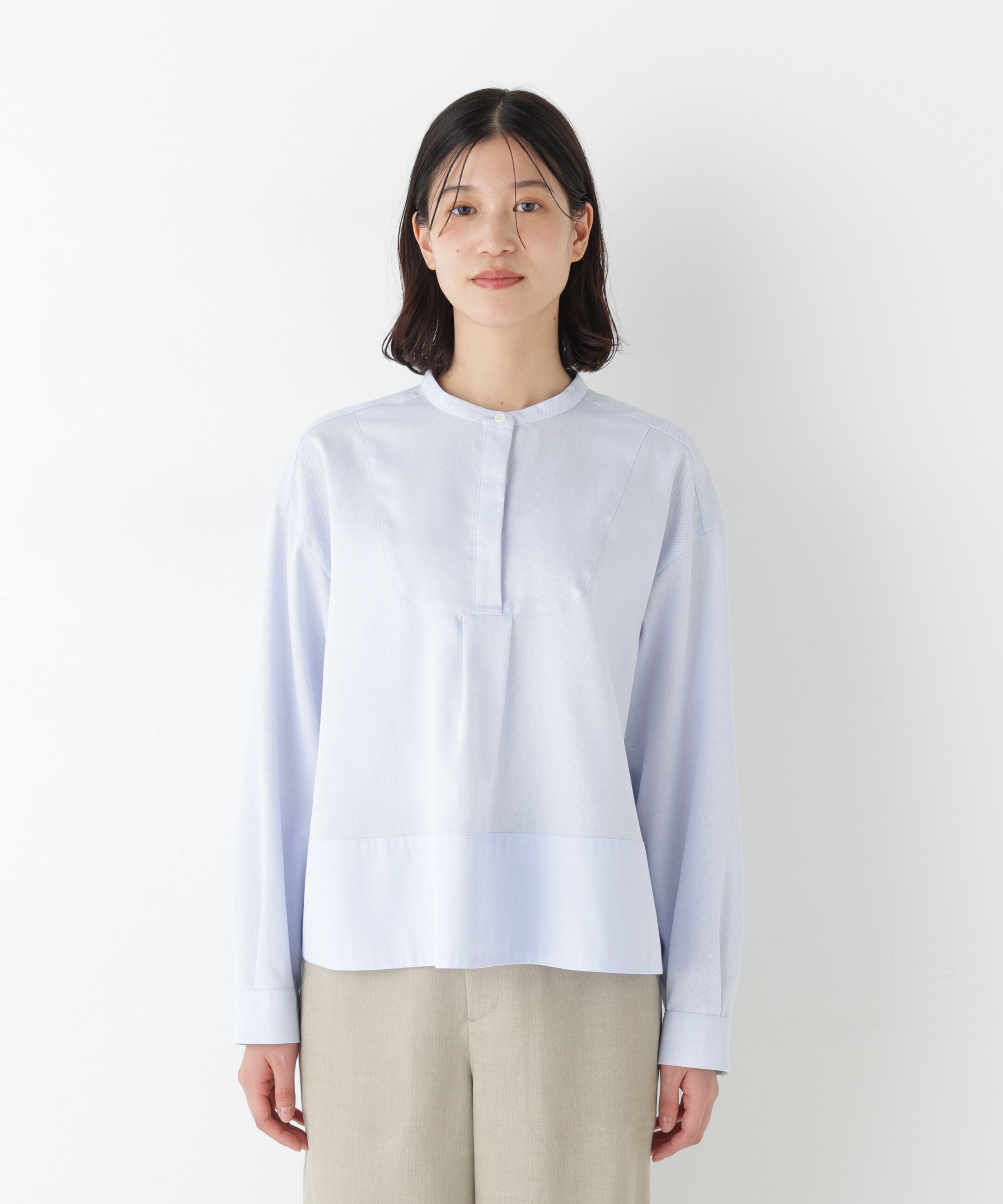  「◆アイスコットンドビーシャツ」|シャツ・ブラウス|
