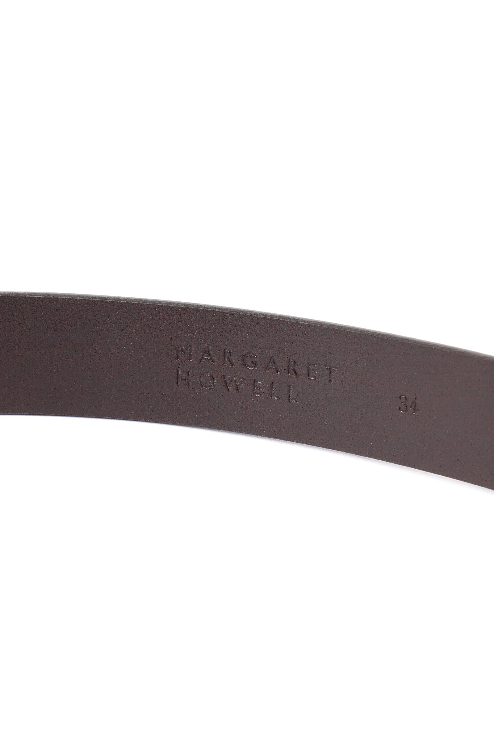 MARGARET HOWELL「LEATHER ROLLER BUCKLE BELT」|ベルト|