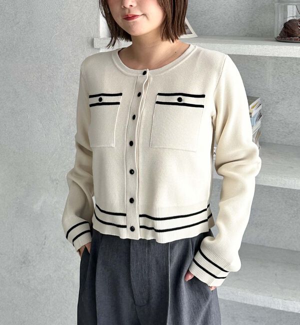 archives「ミラノリブラインニットカーディガン」|カーディガン|IVORY