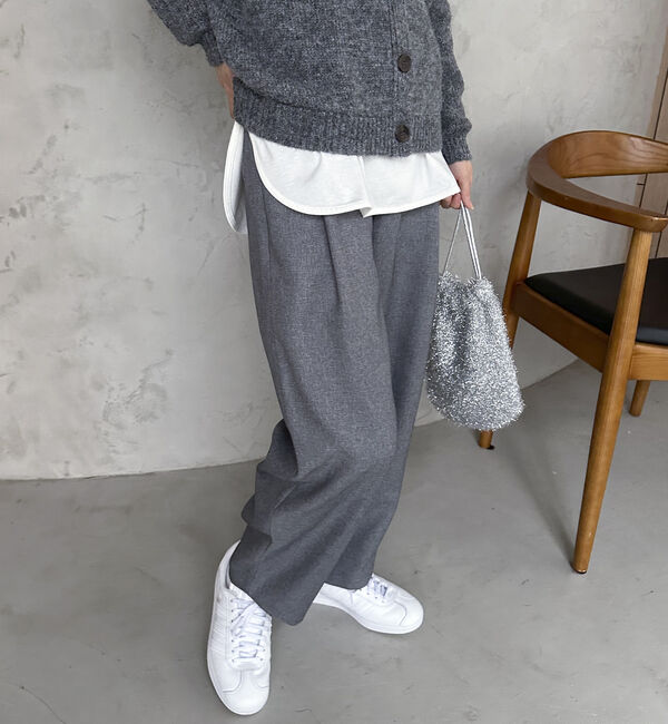 Doux archives「ワンタックカーブパンツ」|チノ|