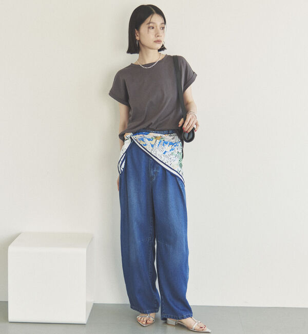 Doux archives「袖折り返しＴシャツ」|Tシャツ・カットソー|