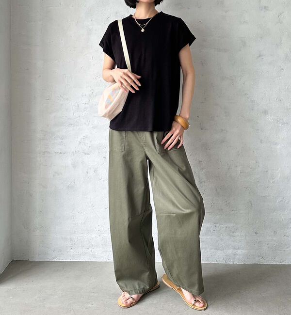 Doux archives「袖折り返しＴシャツ」|Tシャツ・カットソー|