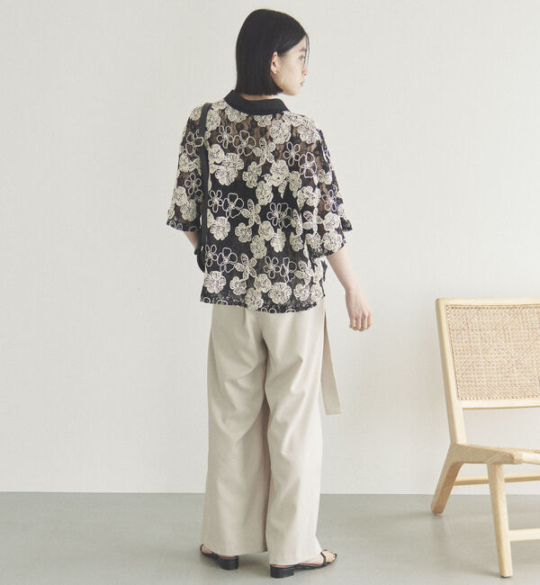 Doux archives「コードレースクロップドシャツ」|シャツ・ブラウス|
