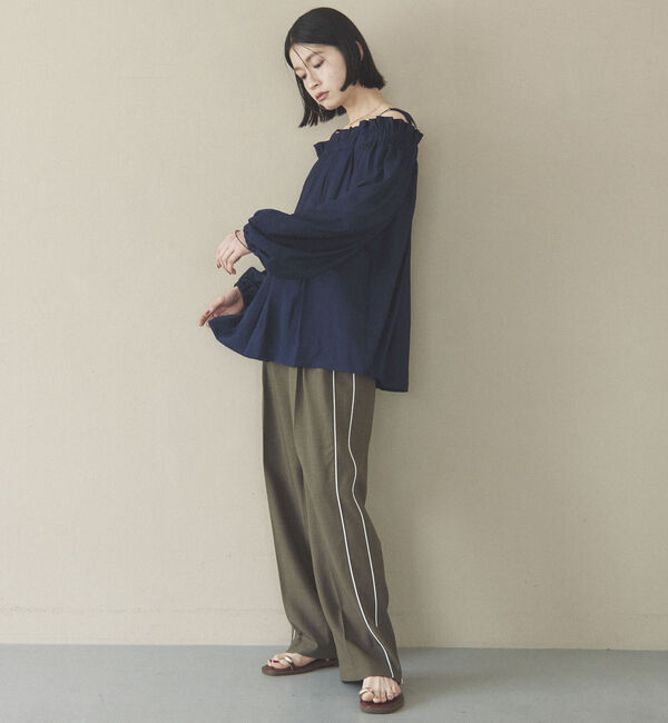 Doux archives「Ｗウエストサイドラインパンツ」|チノ|