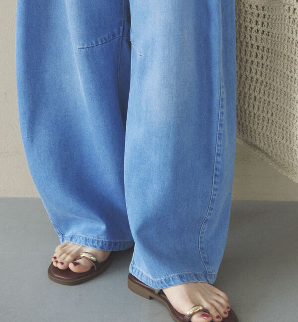 Doux archives「&rsquo;ソフトデニムワイドタックパンツ&rsquo;」|チノ|