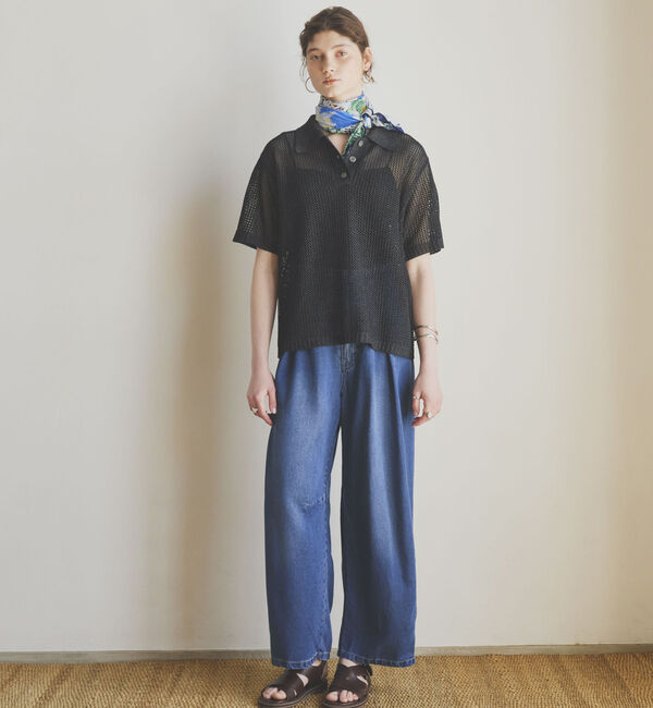 Doux archives「&rsquo;ソフトデニムワイドタックパンツ&rsquo;」|チノ|