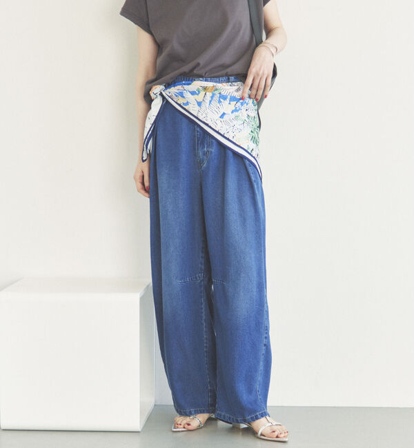 Doux archives「&rsquo;ソフトデニムワイドタックパンツ&rsquo;」|チノ|