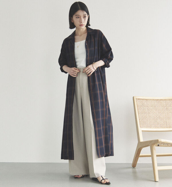 Doux archives「チェックシャツワンピース」|ワンピース|