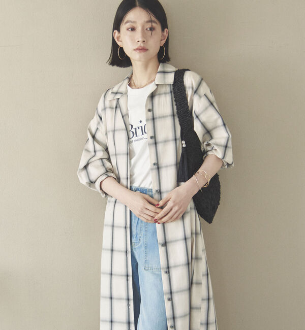 Doux archives「チェックシャツワンピース」|ワンピース|