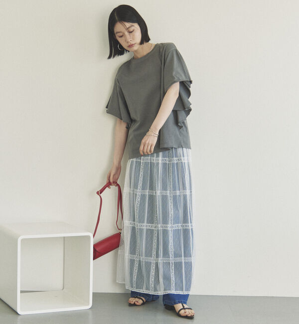 Doux archives「ピグメントラッフルＴｅｅ」|Tシャツ・カットソー|