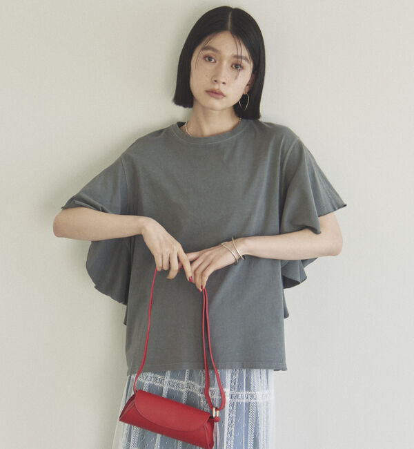 Doux archives「ピグメントラッフルＴｅｅ」|Tシャツ・カットソー|