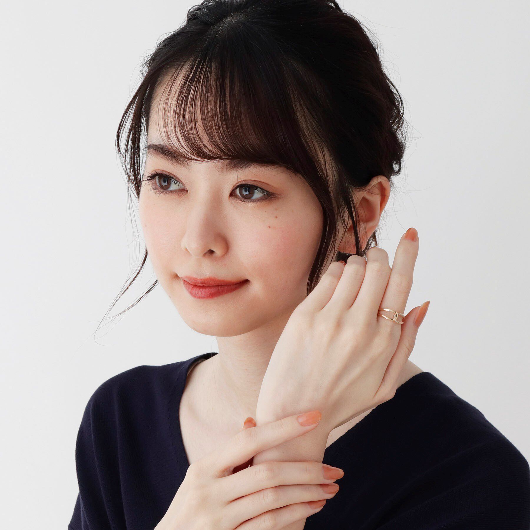 COCOSHNIK「K10ダイヤモンド ノットリング」|リング|