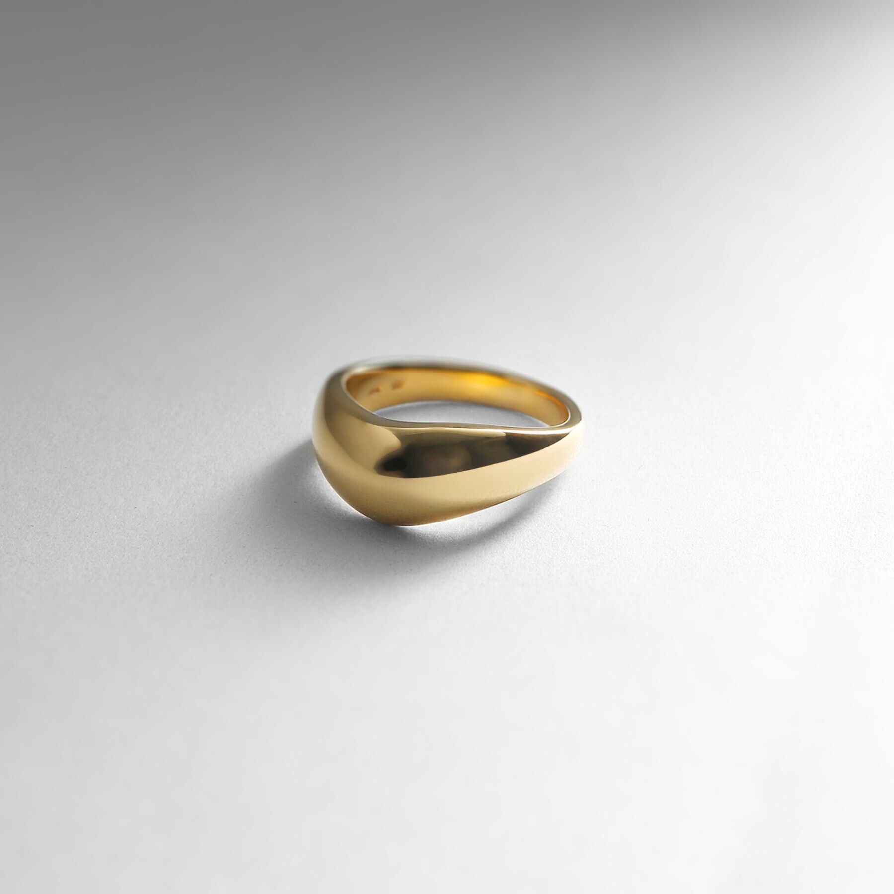 COCOSHNIK ONKITSCH「シルバー ニュアンスリングL GP」|リング|ゴールド(600)