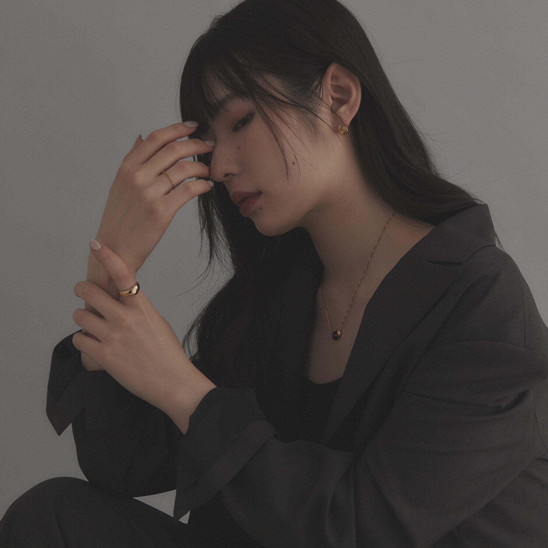 COCOSHNIK ONKITSCH「シルバー ニュアンスリングL GP」|リング|