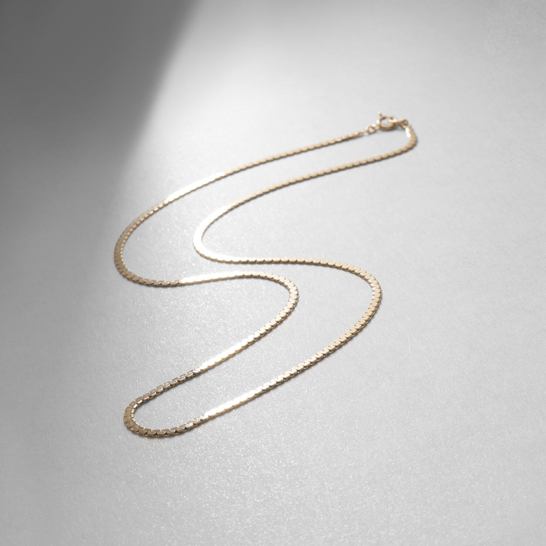 COCOSHNIK「K10スーパーベネフラット ネックレス」|ネックレス|イエローゴールド(1