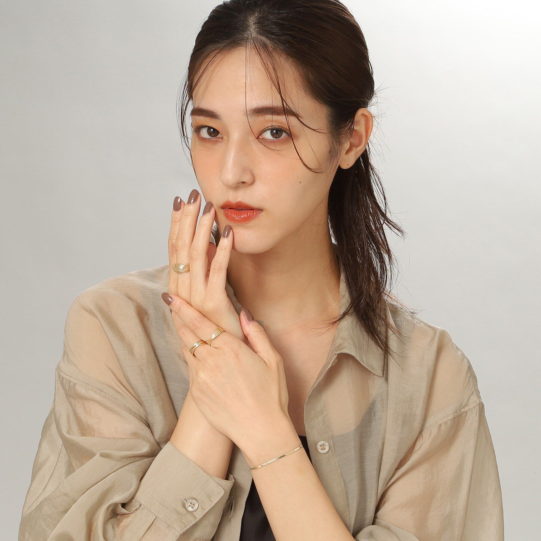 COCOSHNIK「K10スーパーベネフラット ブレスレット」|ブレスレット・バングル|